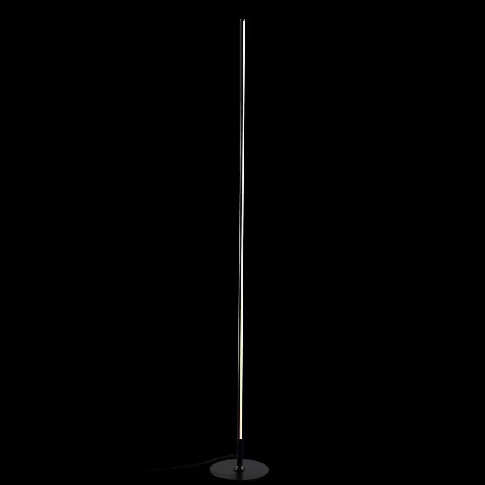 Iris 59.5 In. Black LED Integrated Floor Lamp