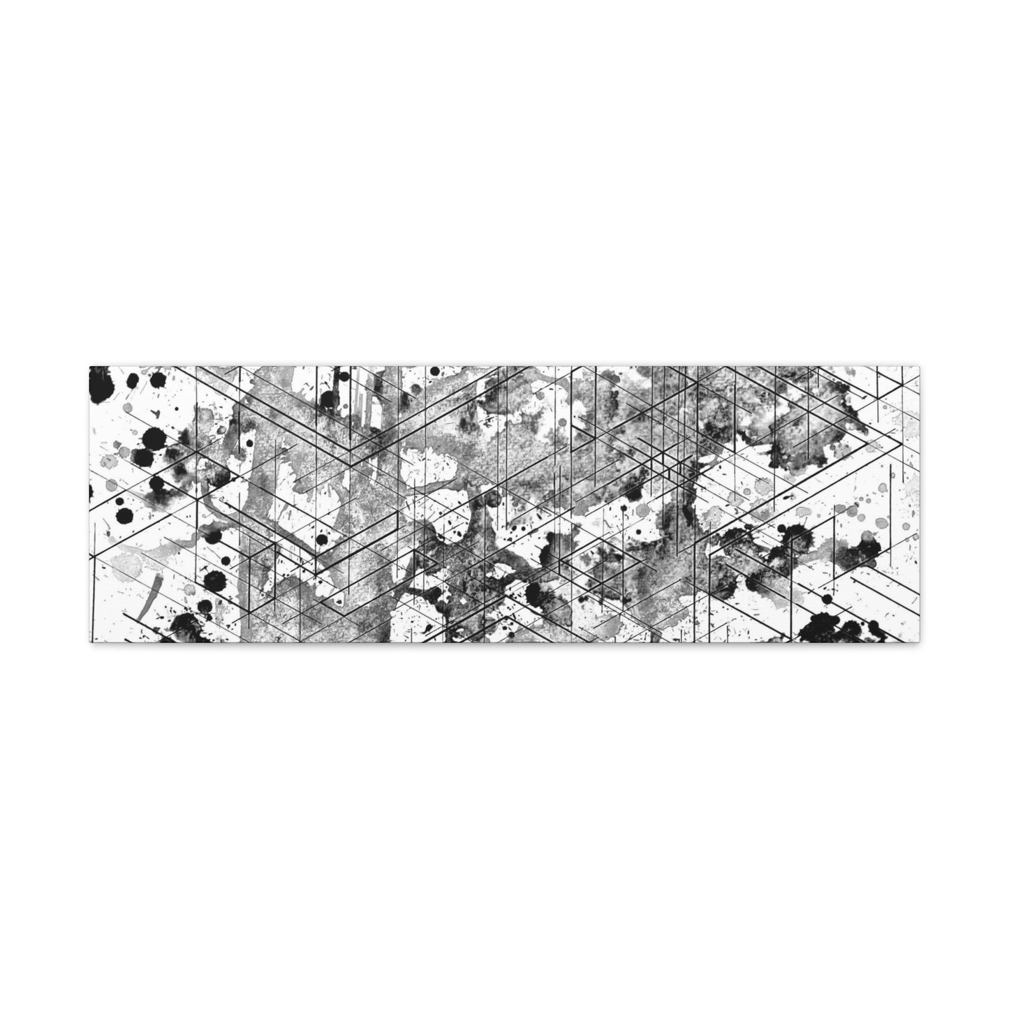 Graysky Canvas - Dimensional Illusion Wall Art Abstract Water Color Painting