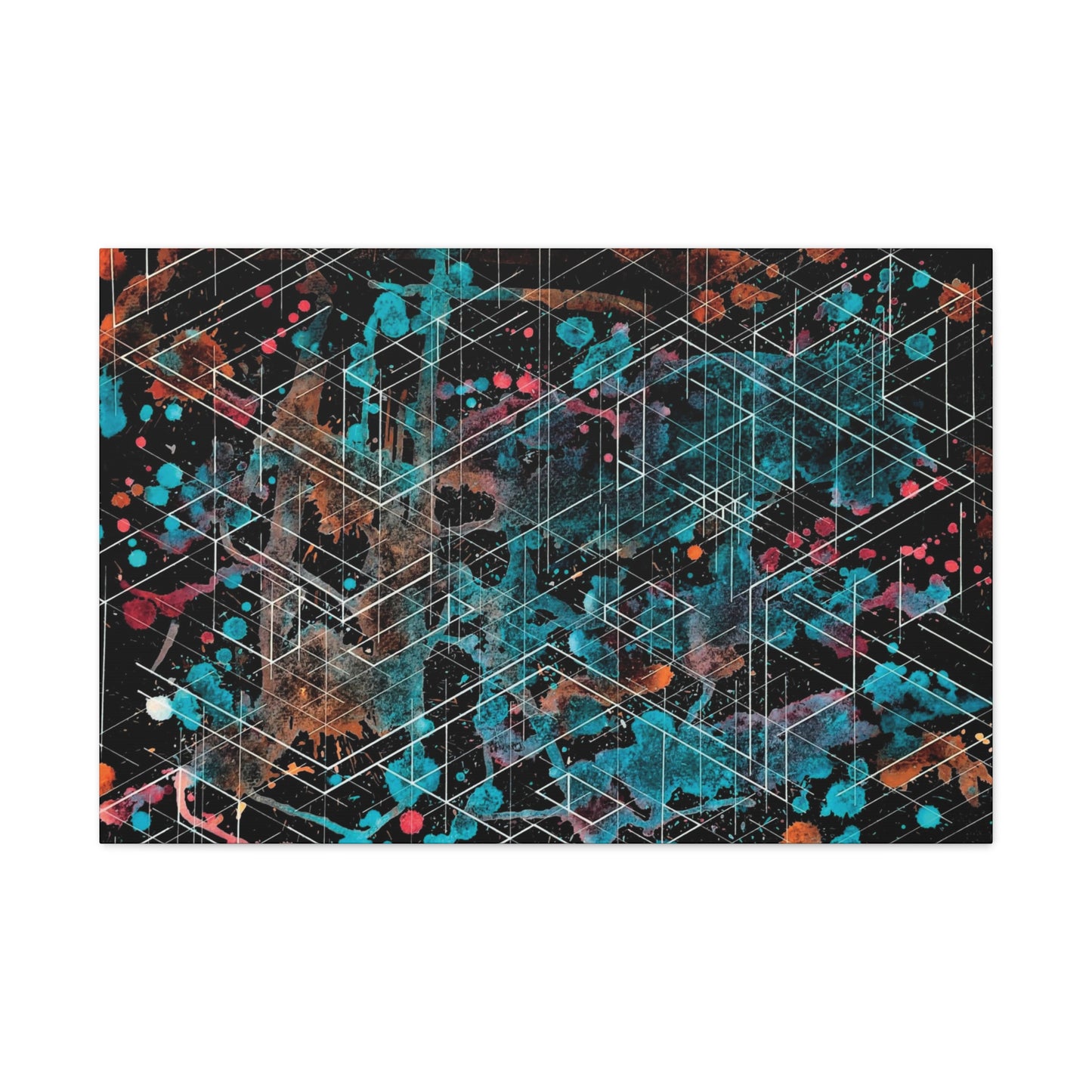 Galaxy Canvas - Dimensional Illusion Wall Art Abstract Water Color Painting