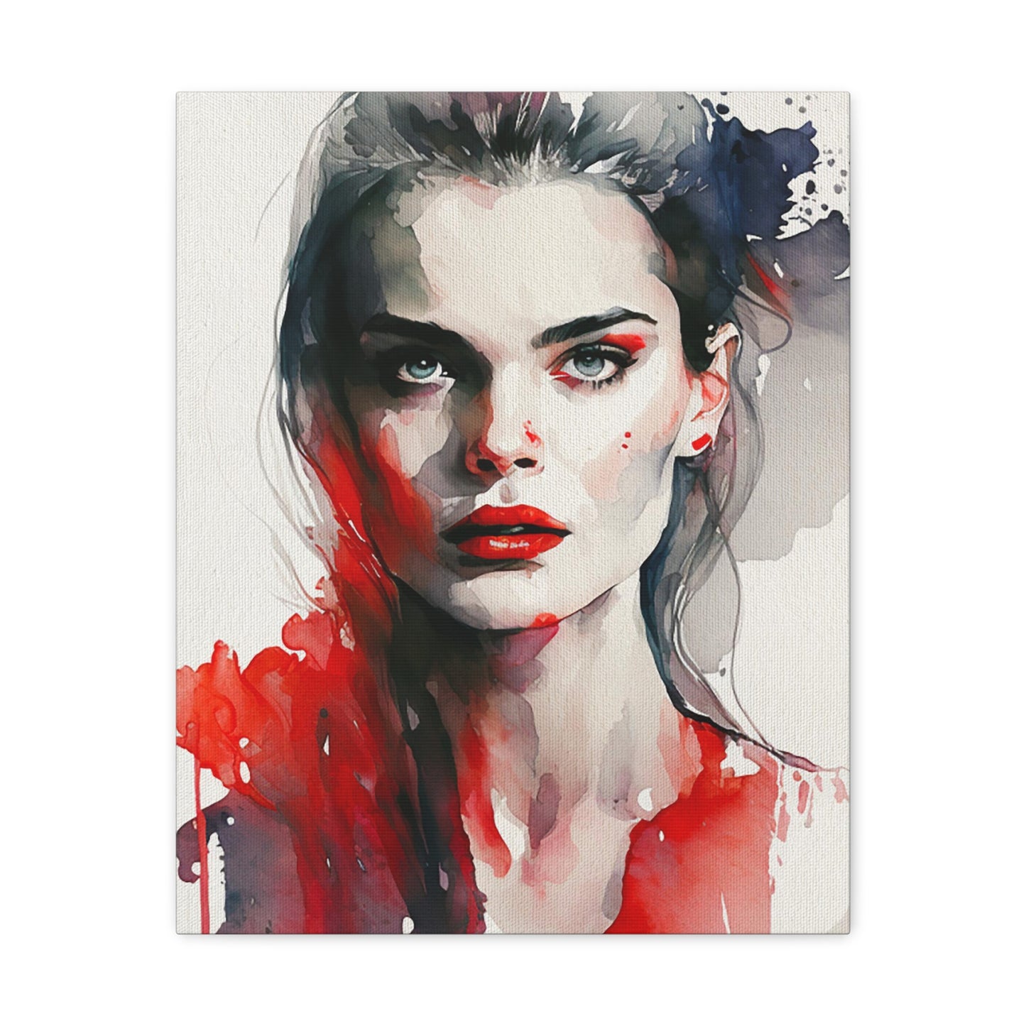 Gen - Canvas Painting / Abstract Painting / Figurative Art / Canvas Gallery Wraps / Black / Red