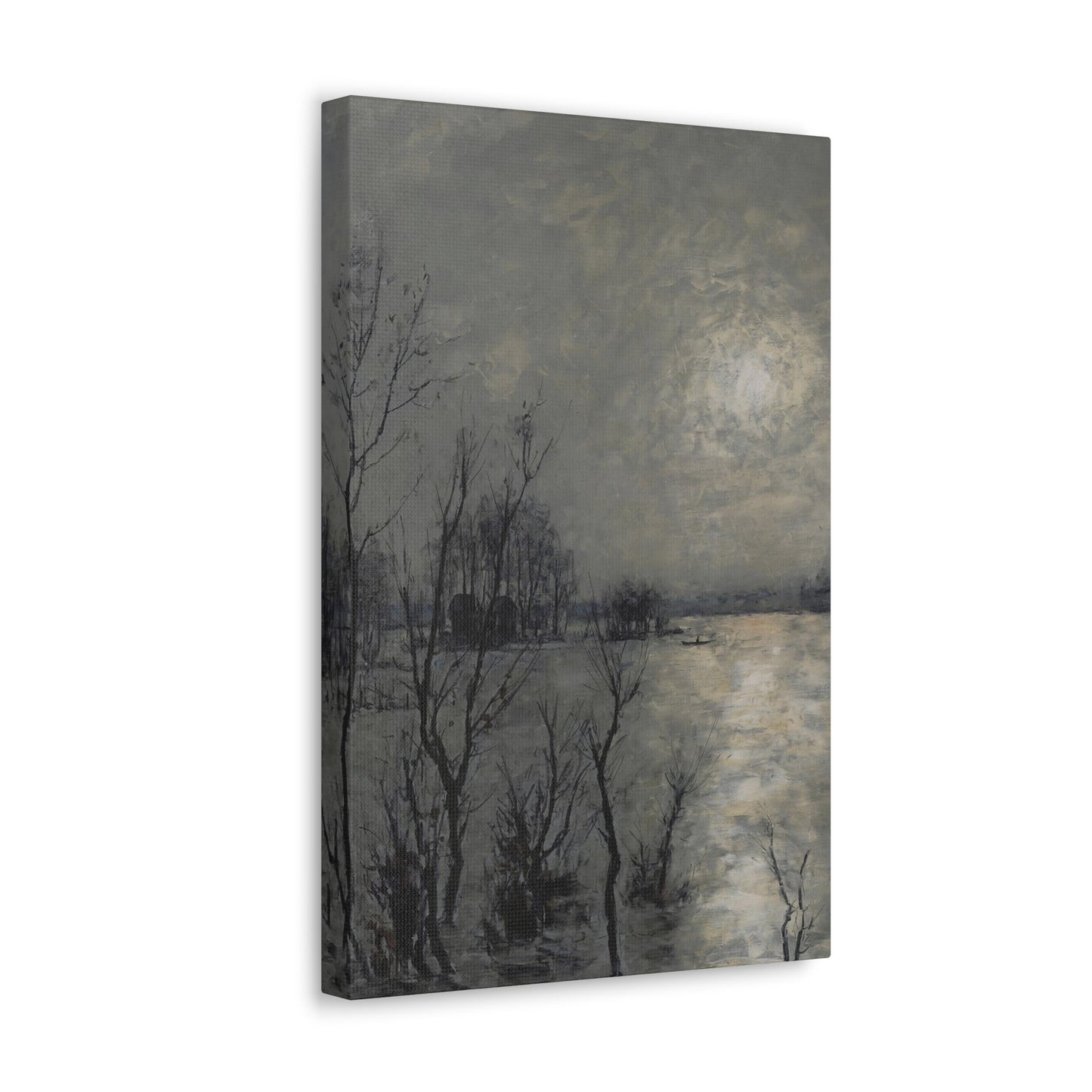 Swampy Dawn - Canvas Painting Wall Art Abstract Painting