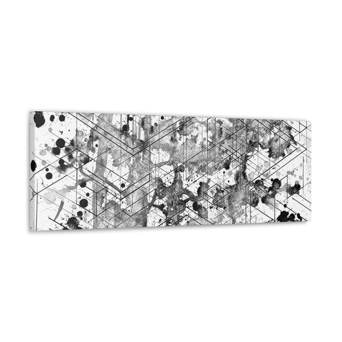 Graysky Canvas - Dimensional Illusion Wall Art Abstract Water Color Painting
