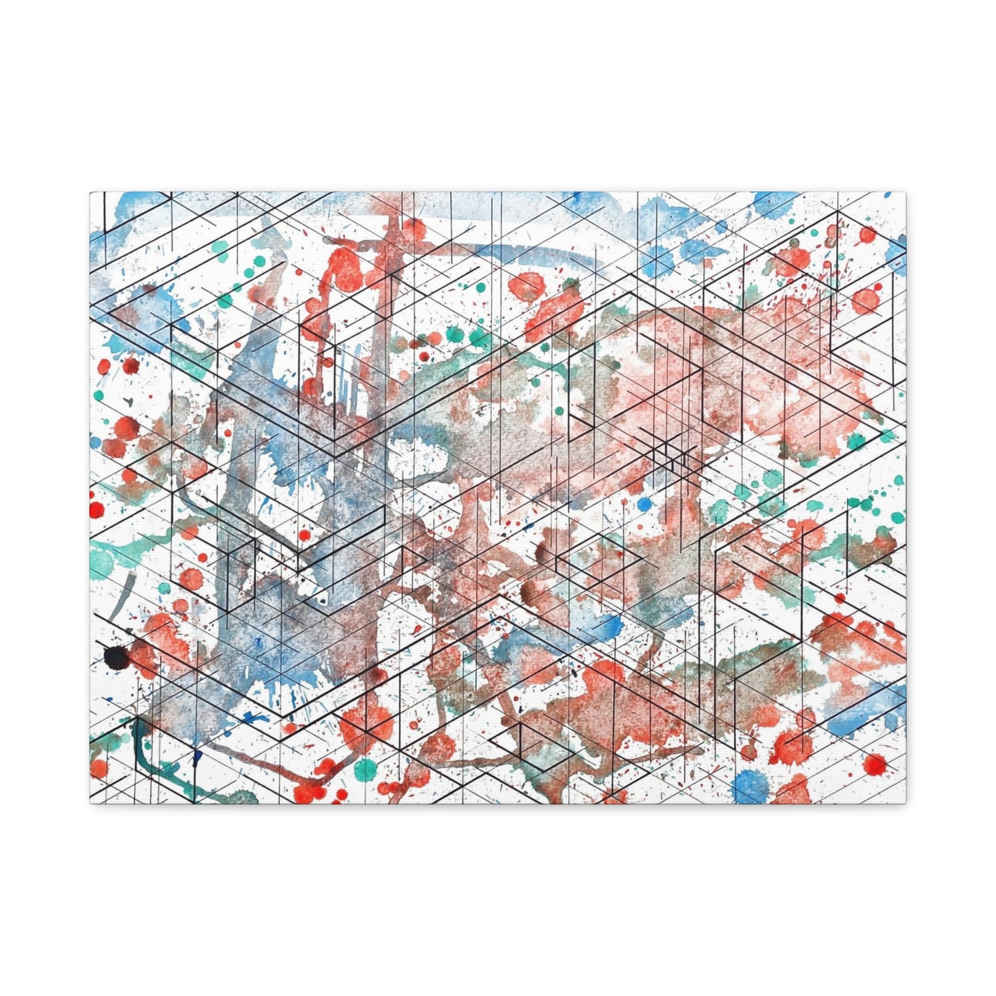 Canvas - Dimensional Illusion Wall Art Abstract Water Color Painting