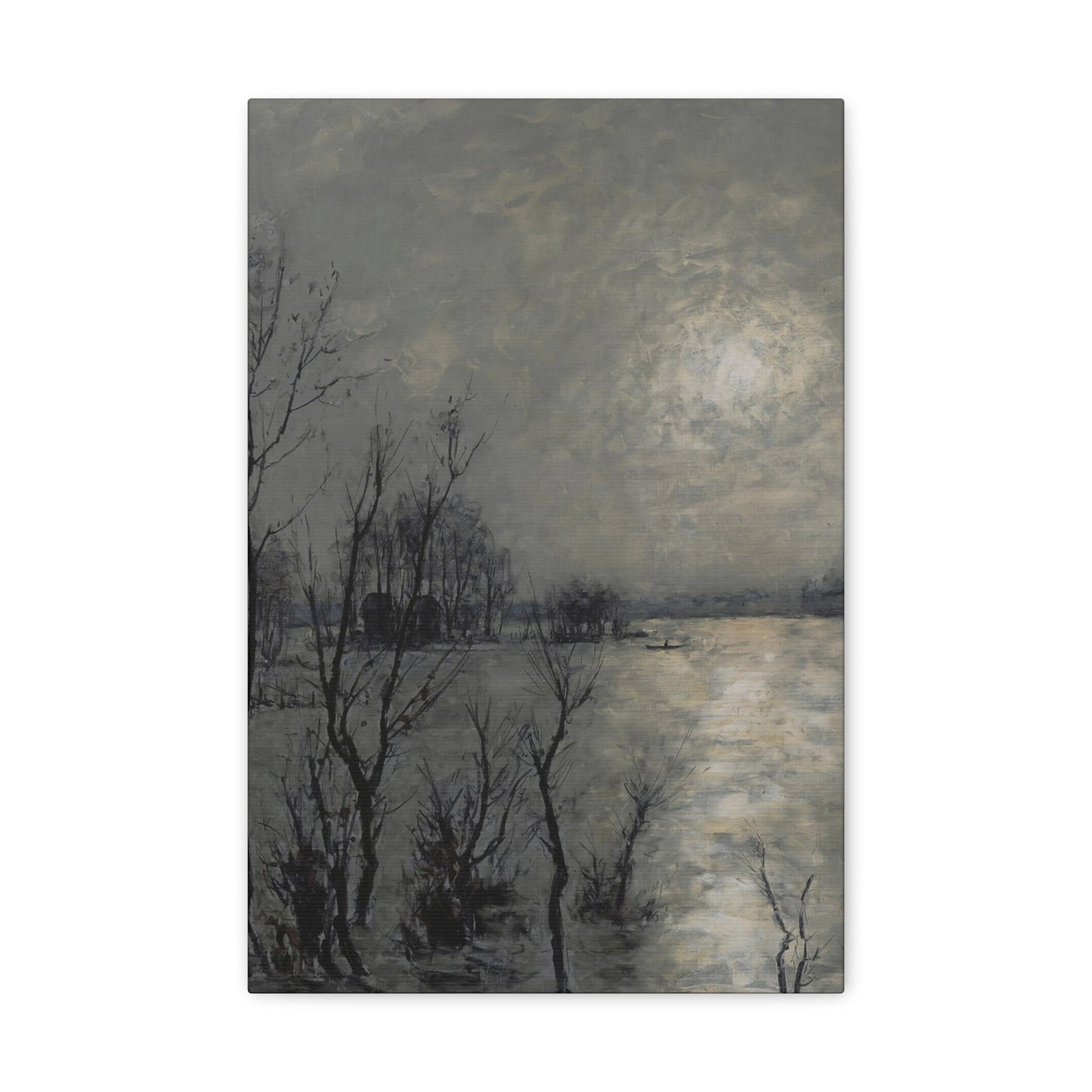 Swampy Dawn - Canvas Painting Wall Art Abstract Painting