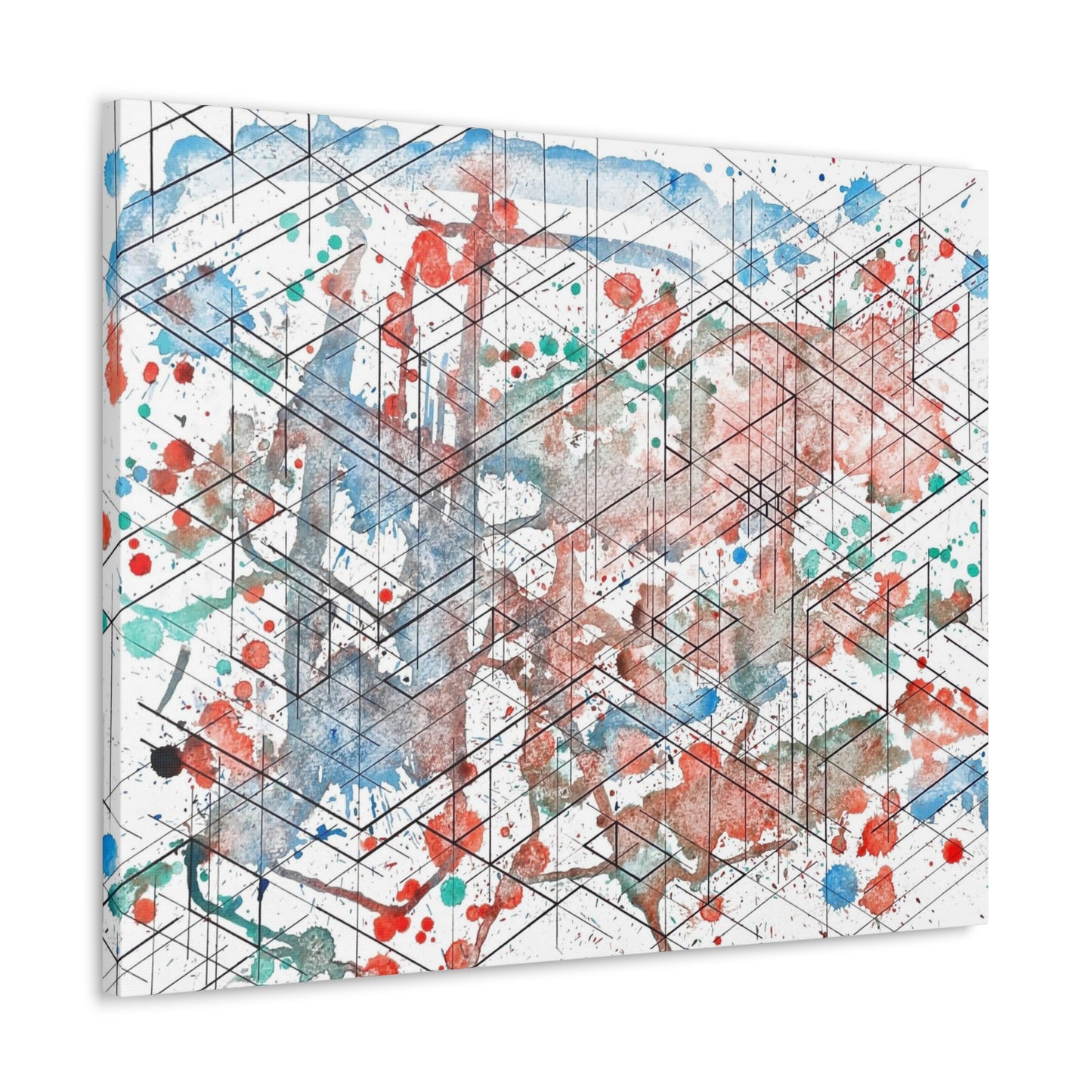 Canvas - Dimensional Illusion Wall Art Abstract Water Color Painting