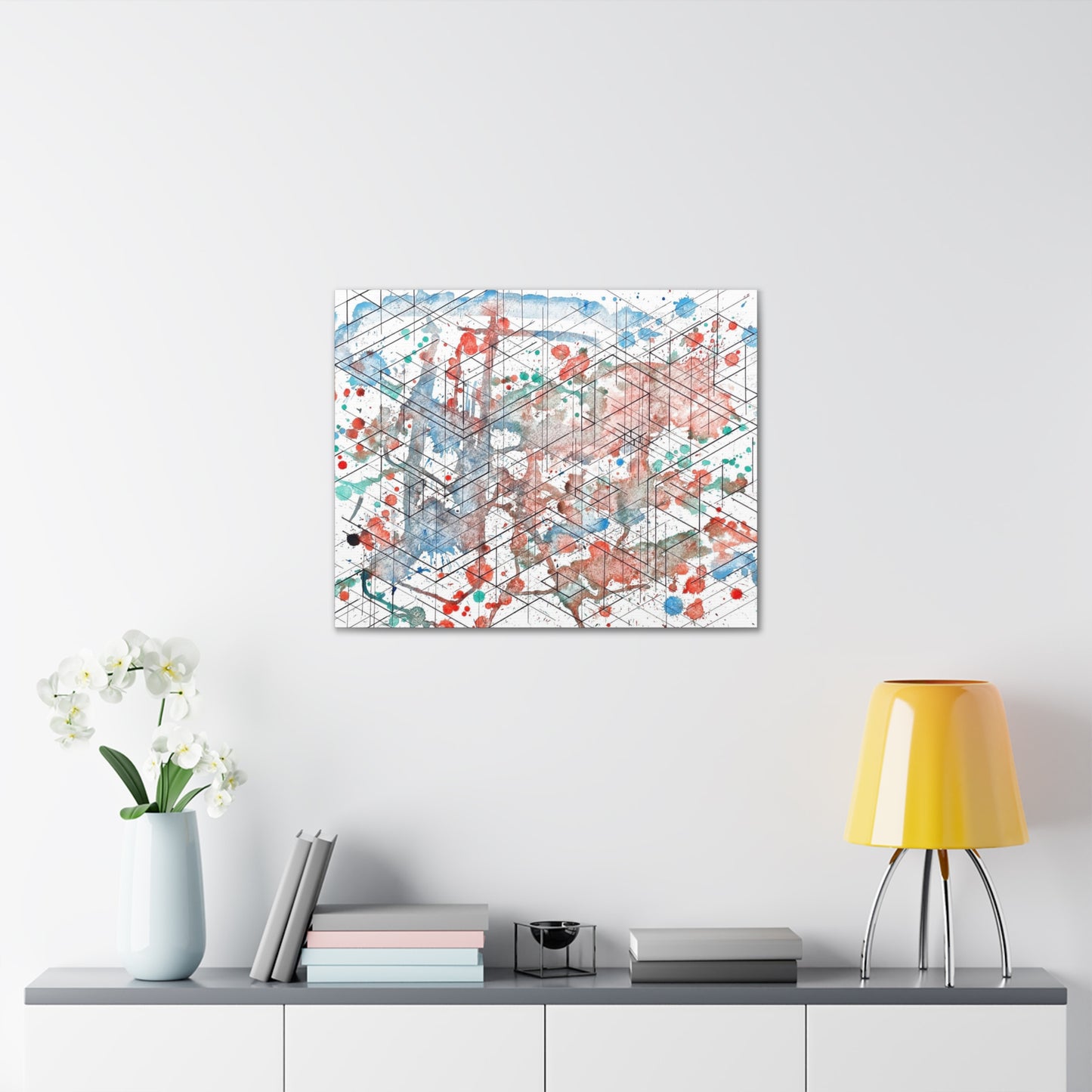 Canvas - Dimensional Illusion Wall Art Abstract Water Color Painting