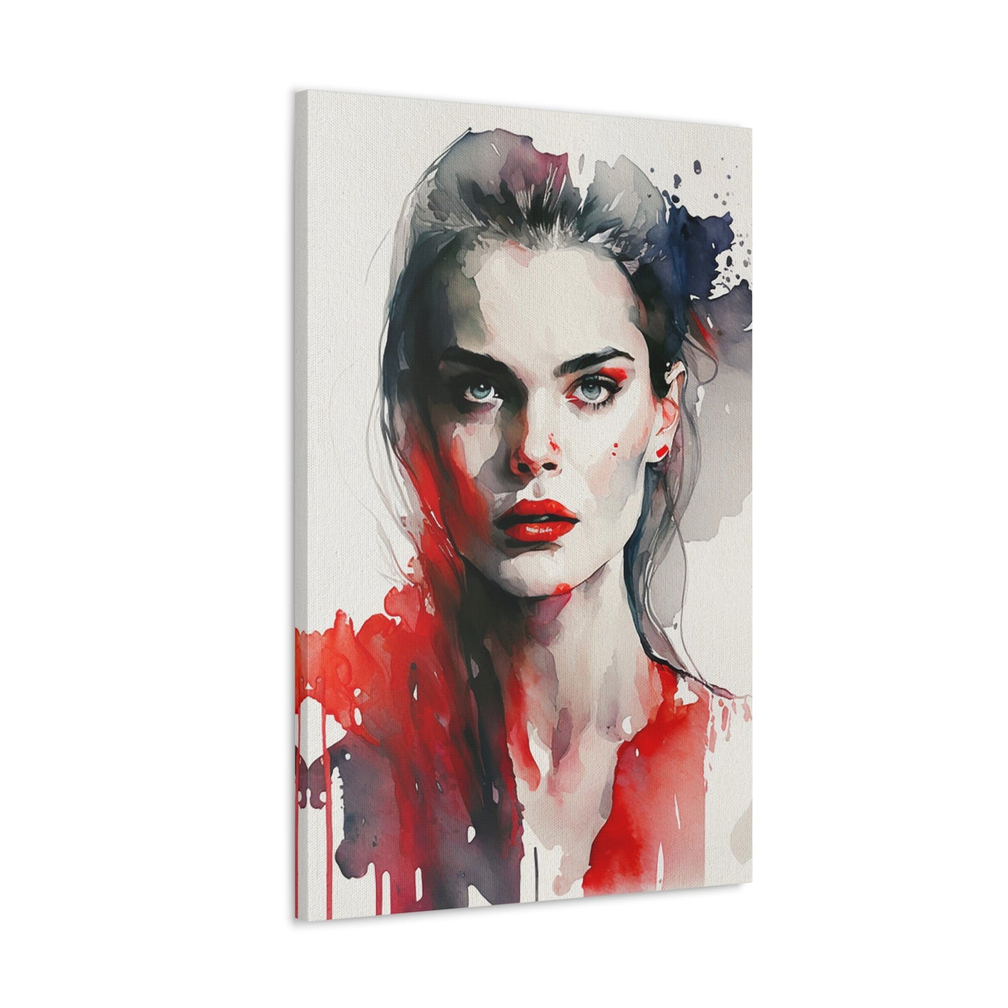 Gen - Canvas Painting / Abstract Painting / Figurative Art / Canvas Gallery Wraps / Black / Red
