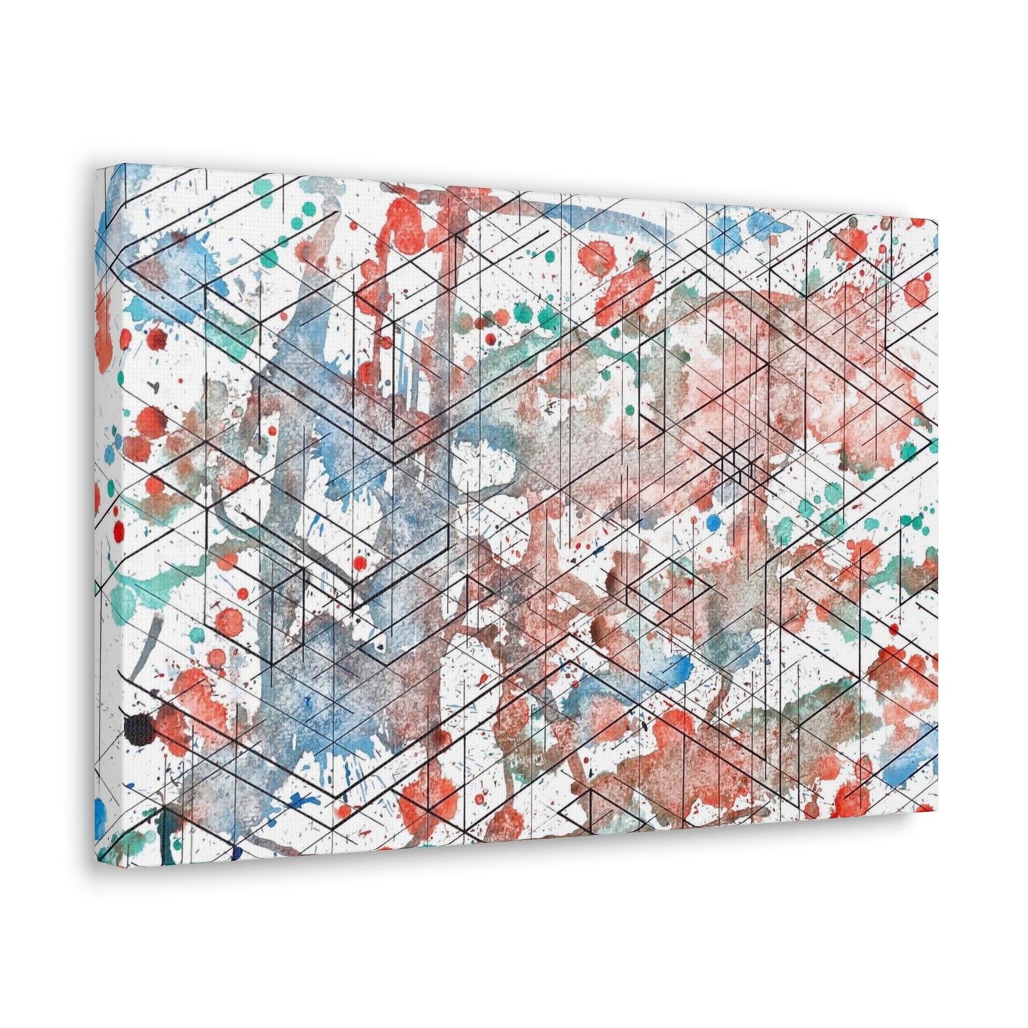Canvas - Dimensional Illusion Wall Art Abstract Water Color Painting
