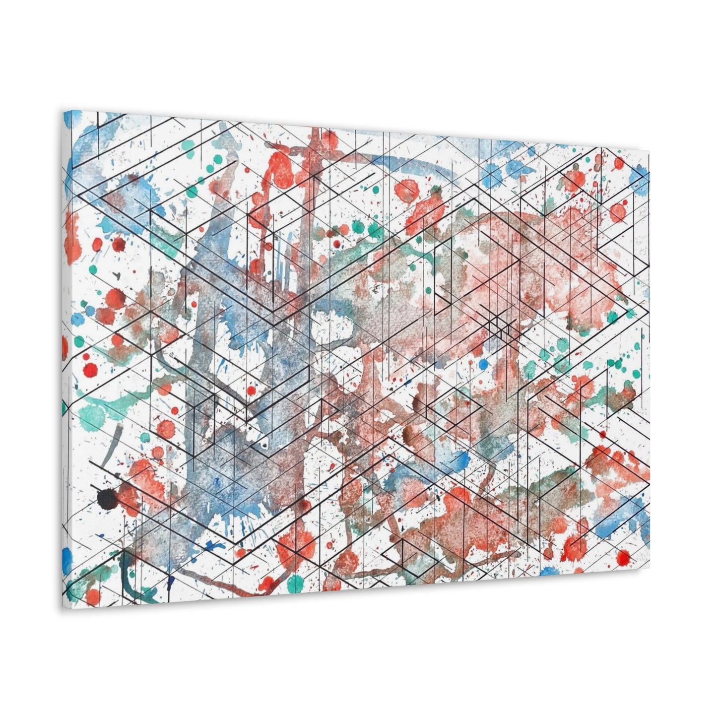 Canvas - Dimensional Illusion Wall Art Abstract Water Color Painting