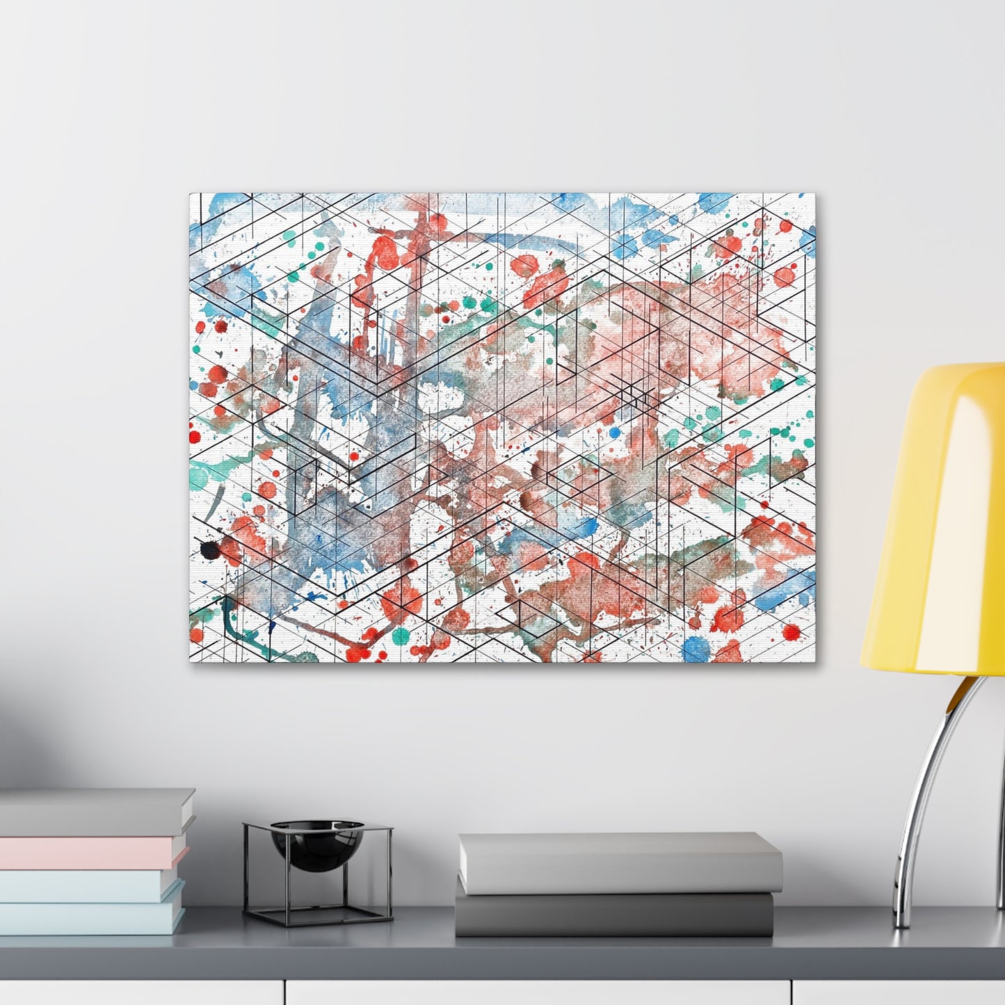 Canvas - Dimensional Illusion Wall Art Abstract Water Color Painting