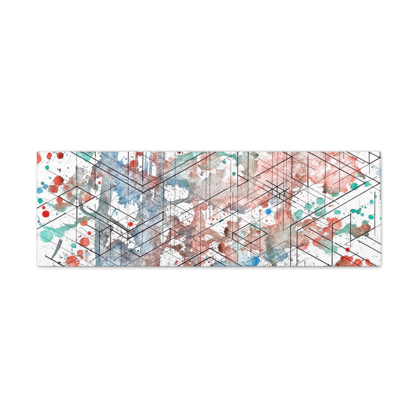 Canvas - Dimensional Illusion Wall Art Abstract Water Color Painting