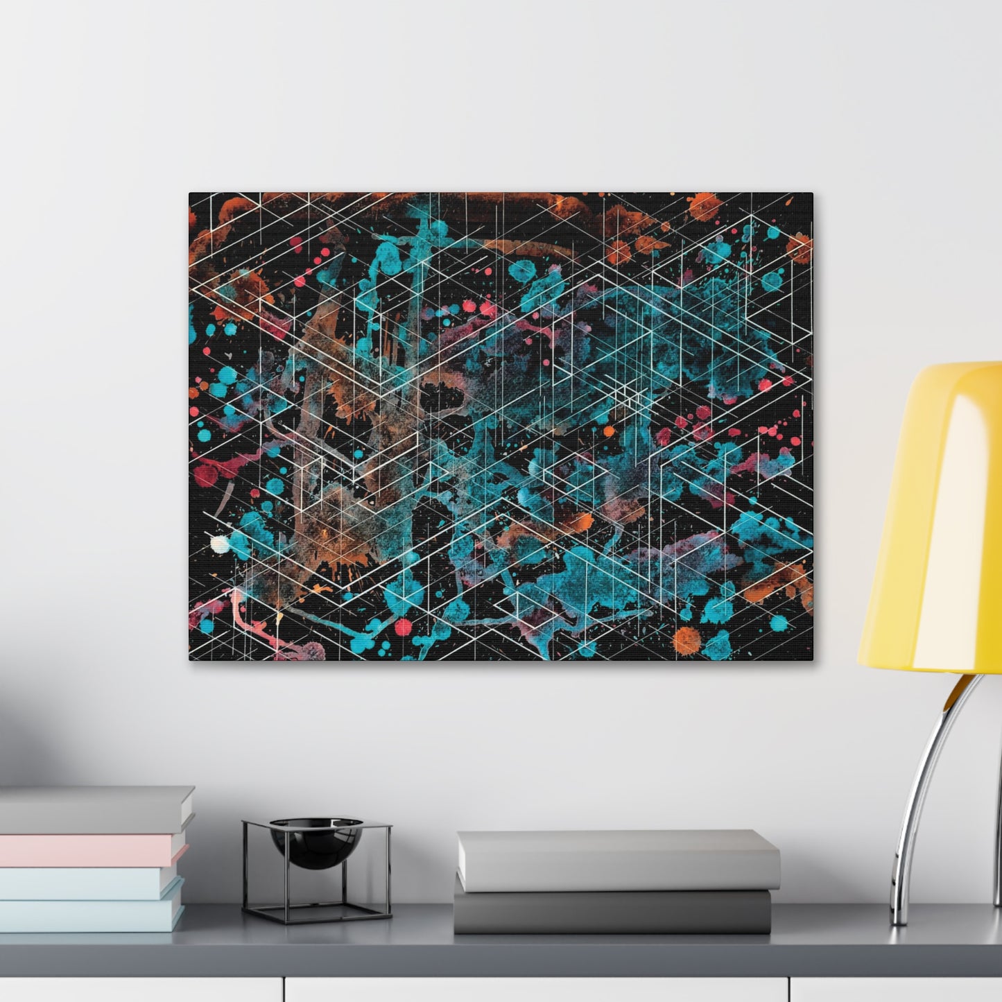 Galaxy Canvas - Dimensional Illusion Wall Art Abstract Water Color Painting