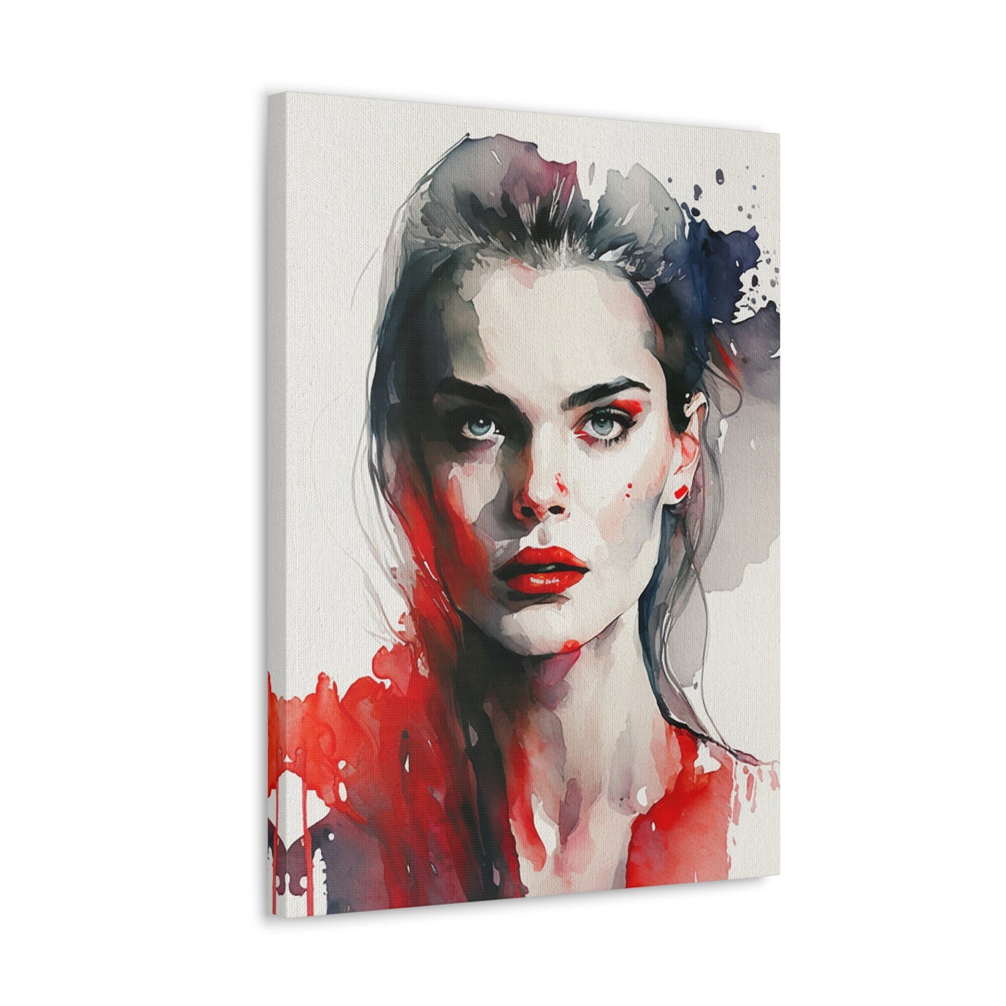 Gen - Canvas Painting / Abstract Painting / Figurative Art / Canvas Gallery Wraps / Black / Red