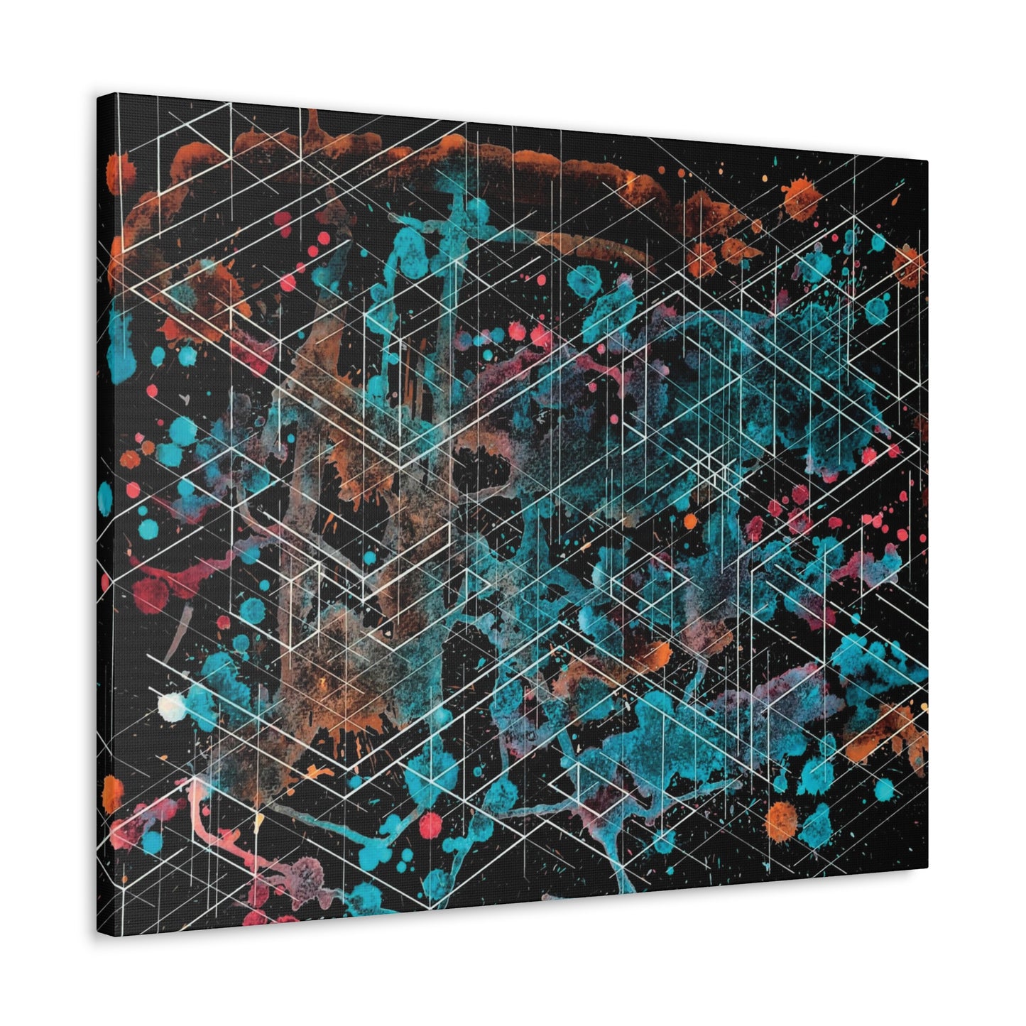 Galaxy Canvas - Dimensional Illusion Wall Art Abstract Water Color Painting