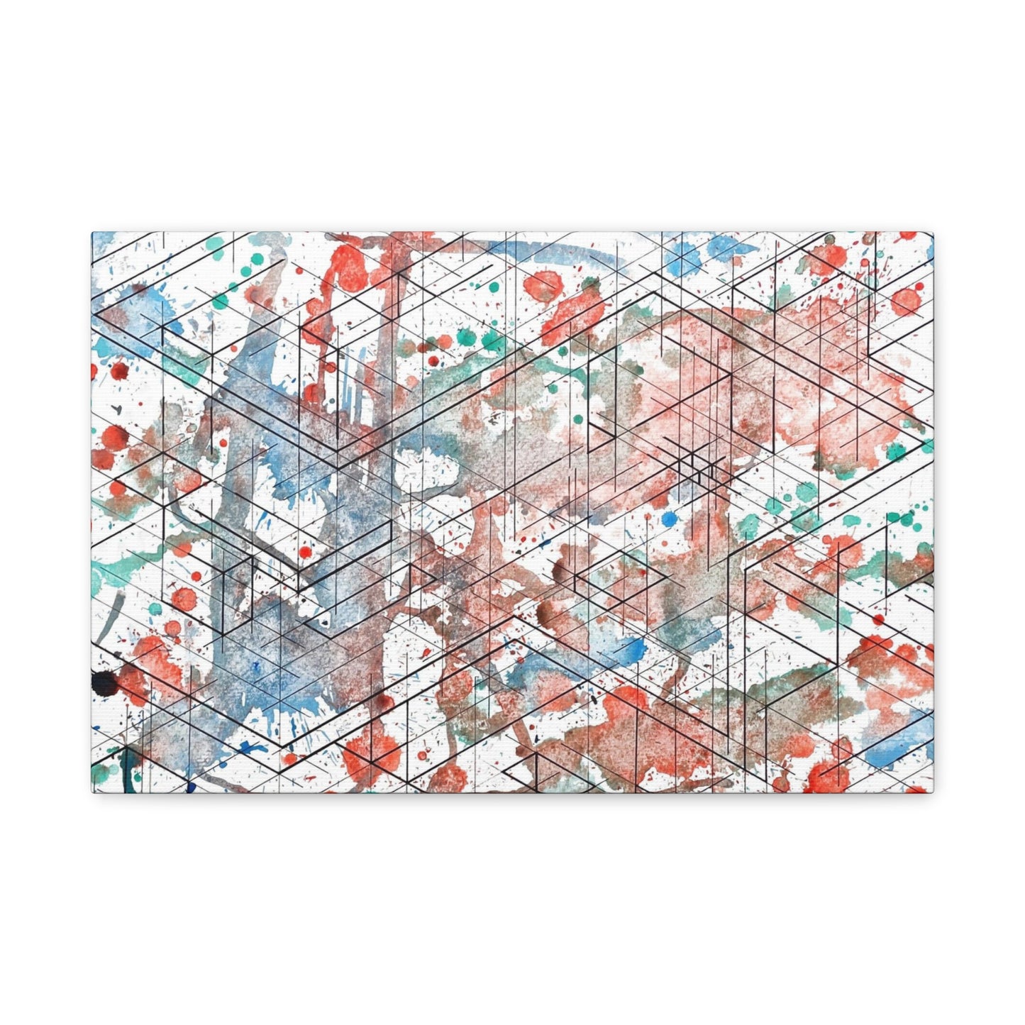 Canvas - Dimensional Illusion Wall Art Abstract Water Color Painting