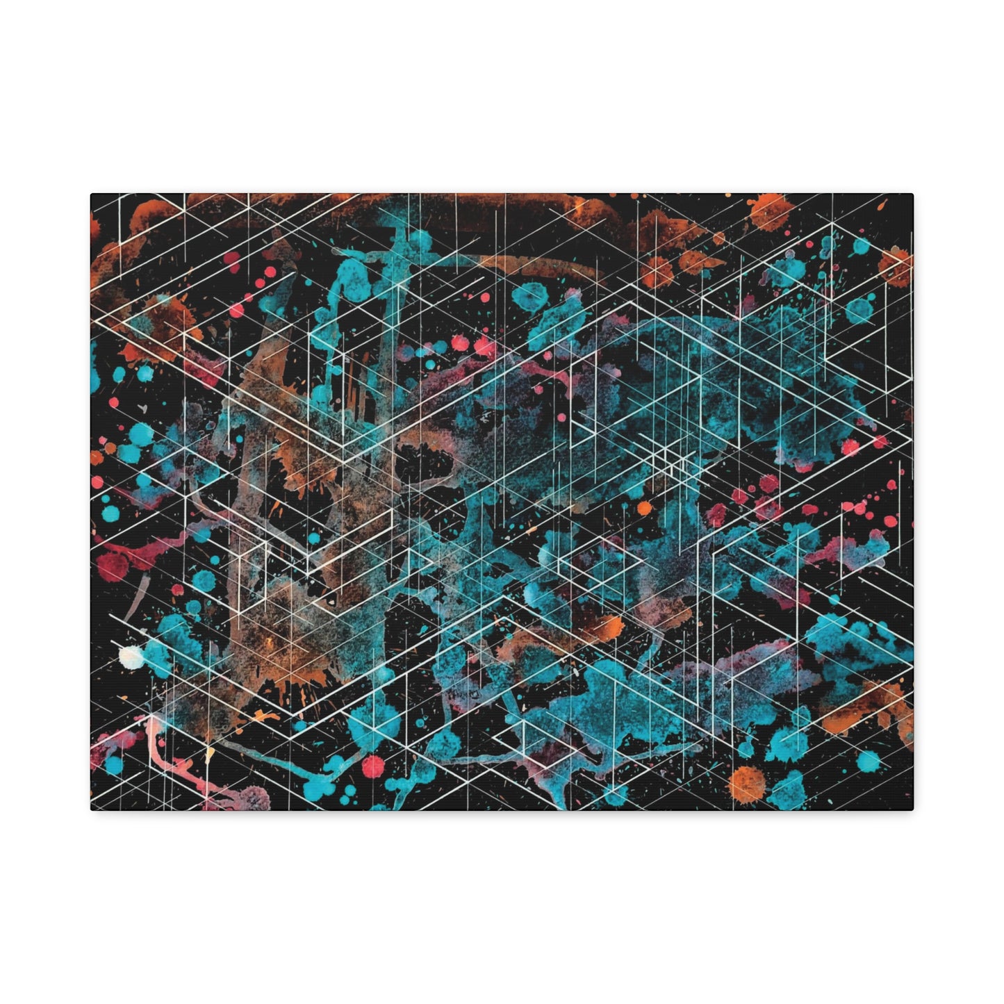 Galaxy Canvas - Dimensional Illusion Wall Art Abstract Water Color Painting