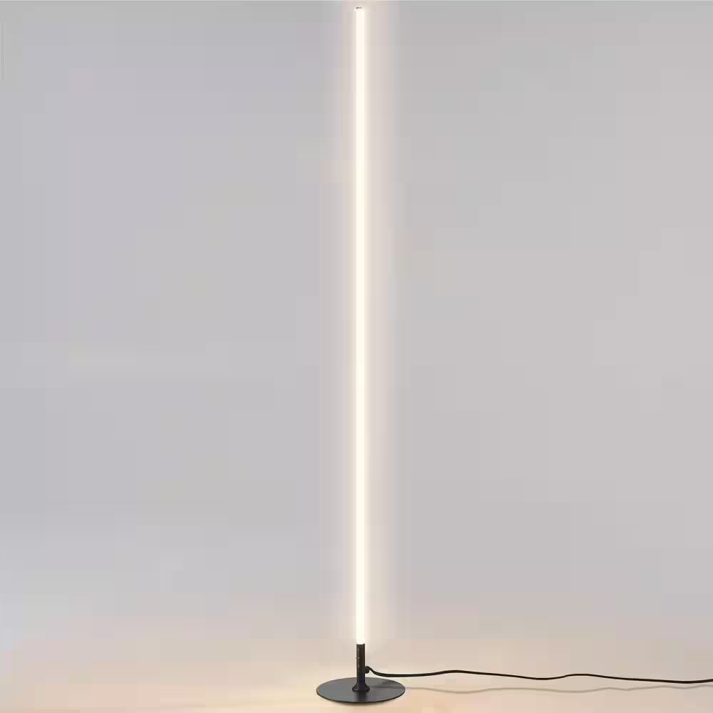 Iris 59.5 In. Black LED Integrated Floor Lamp