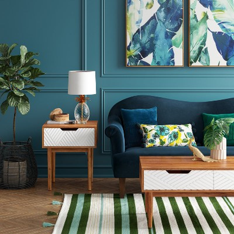 Touraco Accent Table Brown/White ™