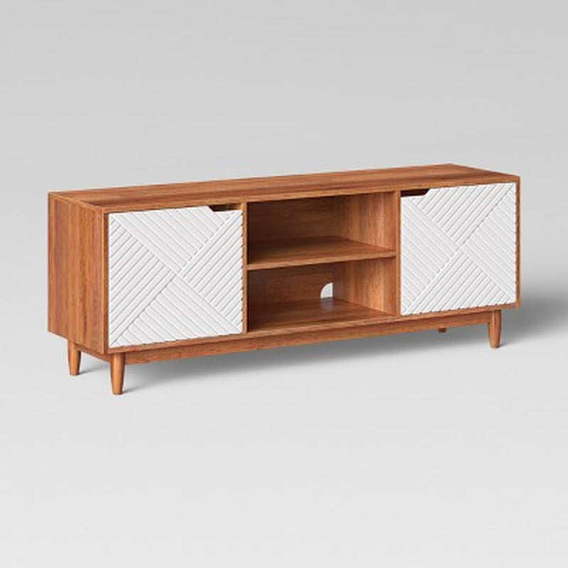 Touraco TV Stand for Tvs up to 55" Brown/White ™