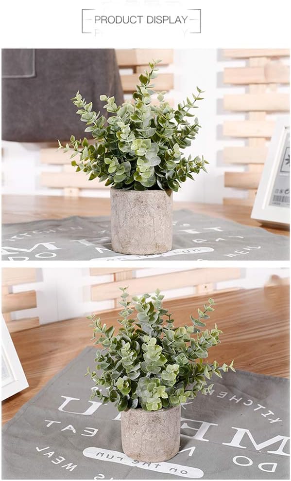 Artificial Plant Potted Mini Fake Plant Decorative Lifelike Flower Green Plants
