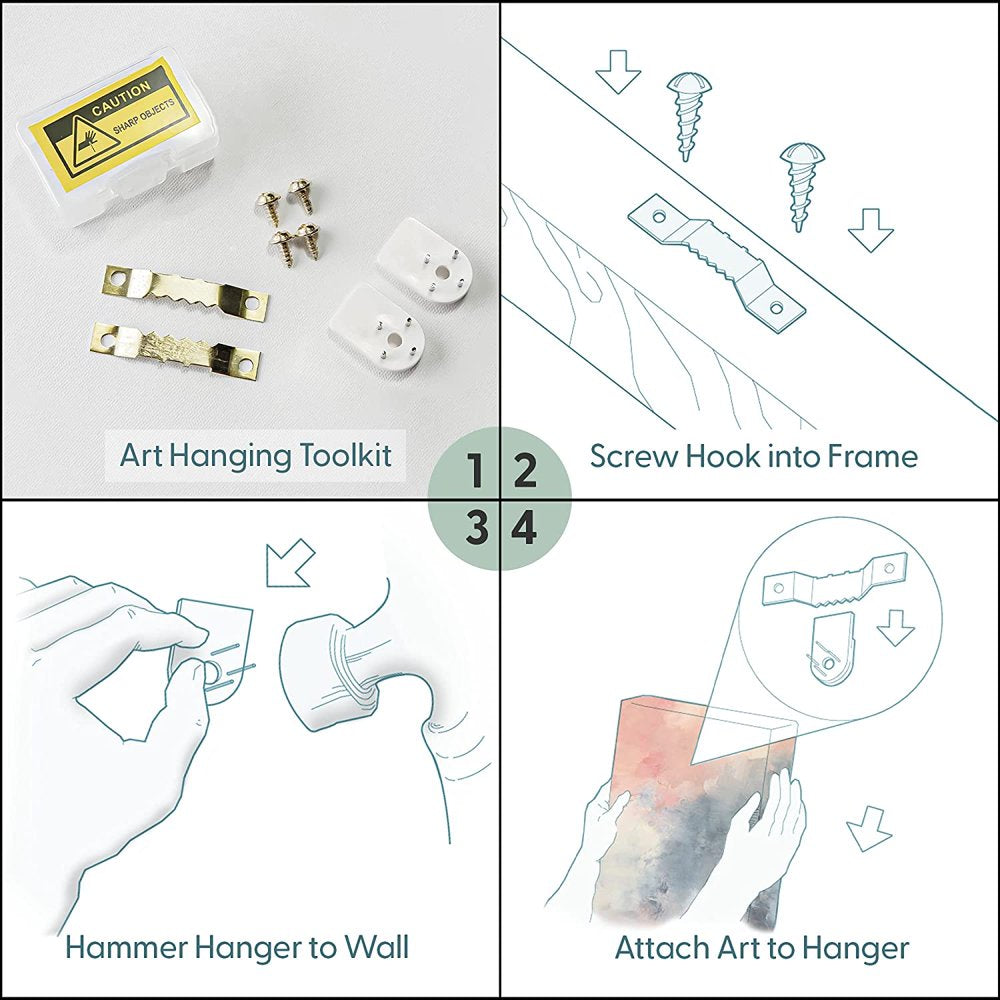 Framed Canvas Print Wall Art Swirling Dark Line Array on Gray Background Abstract Shapes Illustrations Modern Art Alternative for Living Room, Bedroom, Office - 16"X24" WHITE