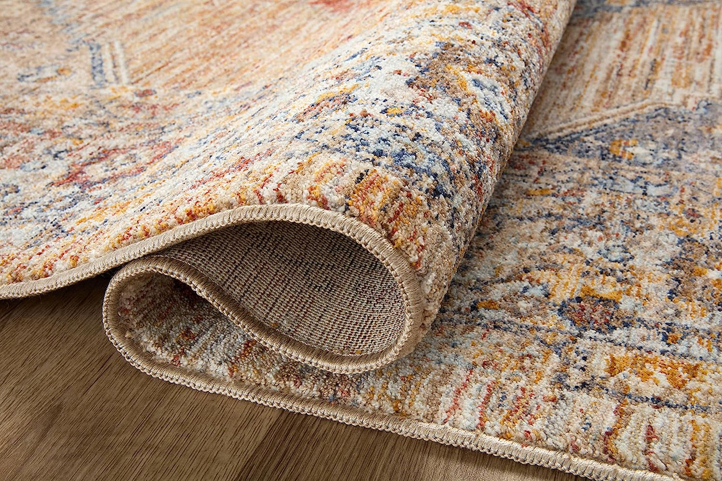 Sorrento Collection SOR-06 Multi/Sunset 3'-11" X 5'-7" Accent Rug