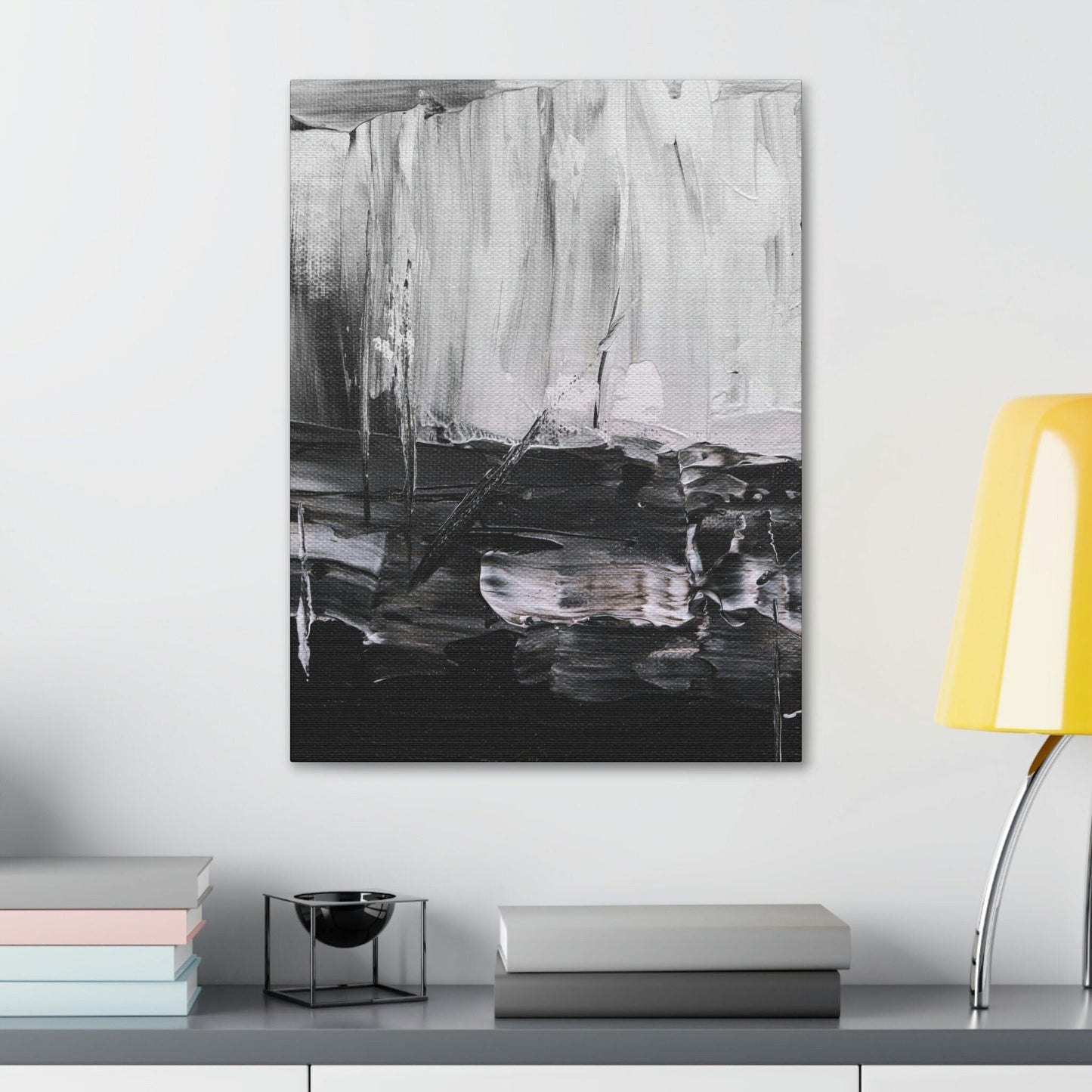 Midnight Train - Polyester Canvas Wall Art Wall Décor Living Room Art Abstract Art