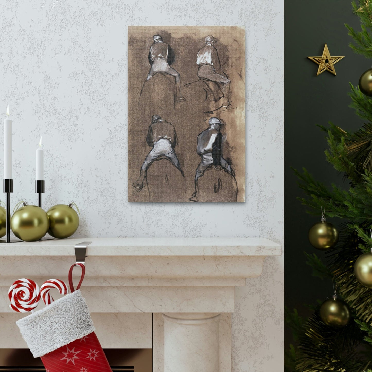 Degas Four - Canvas Painting / Abstract Painting / Figurative Art / Canvas Gallery Wraps