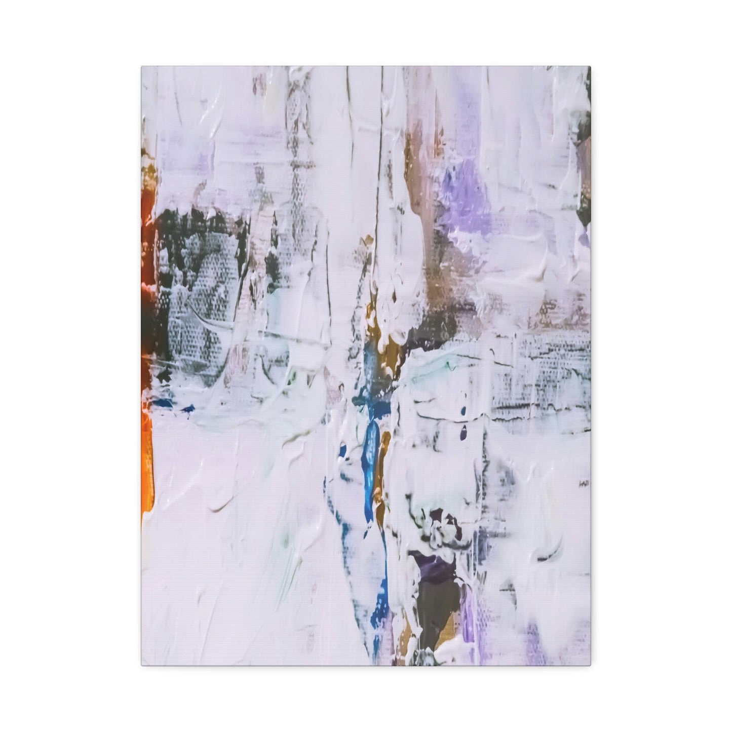 Orange Seer - Polyester Canvas Wall Art Wall Décor Living Room Art Abstract Art