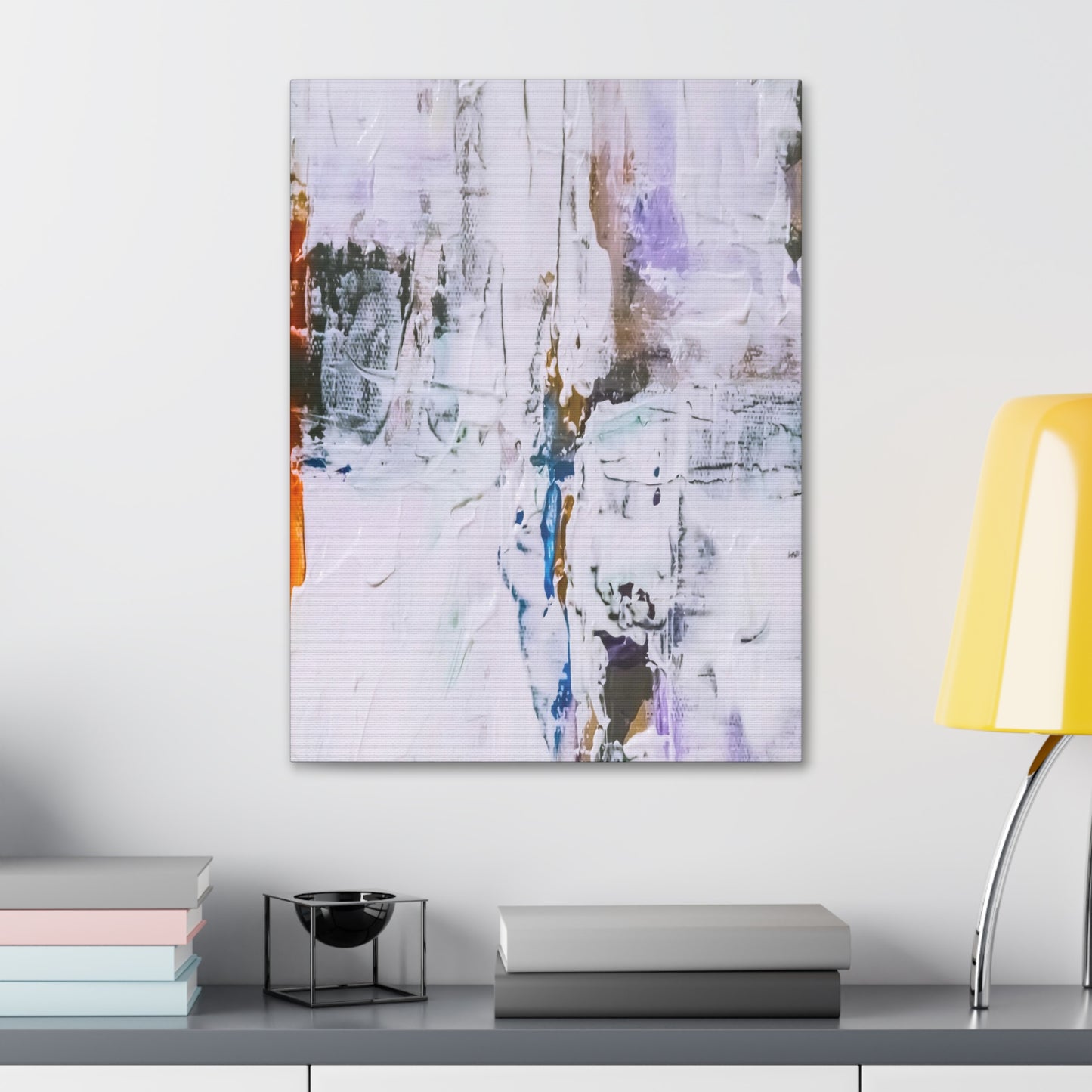 Orange Seer - Polyester Canvas Wall Art Wall Décor Living Room Art Abstract Art