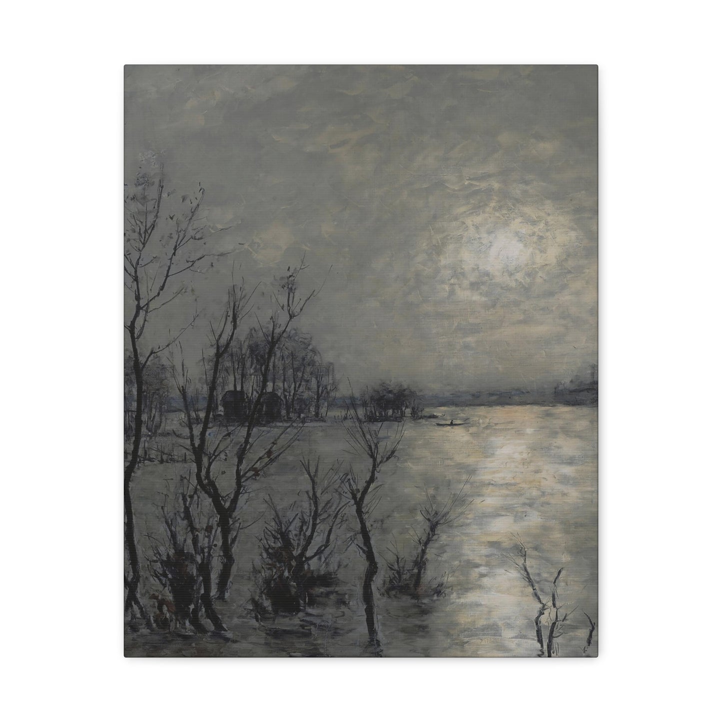 Swampy Dawn - Canvas Painting Wall Art Abstract Painting