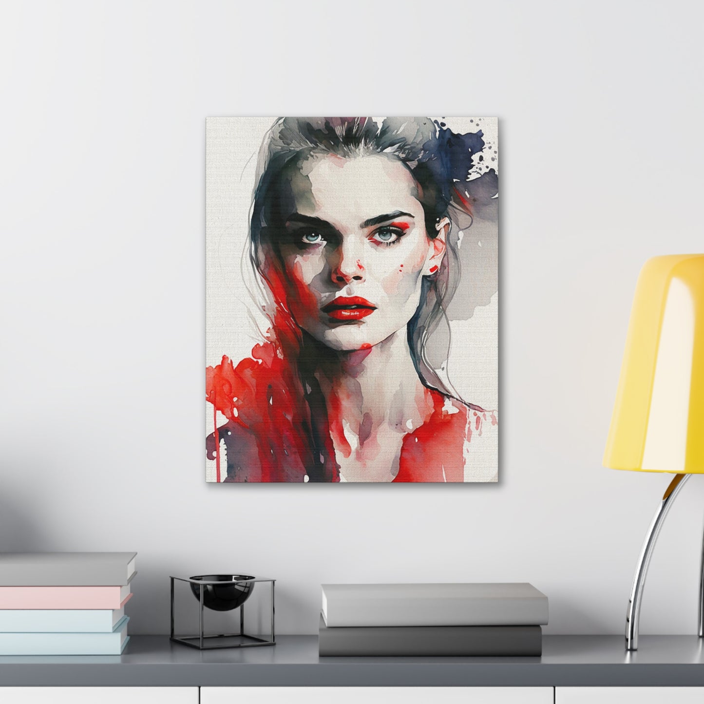 Gen - Canvas Painting / Abstract Painting / Figurative Art / Canvas Gallery Wraps / Black / Red