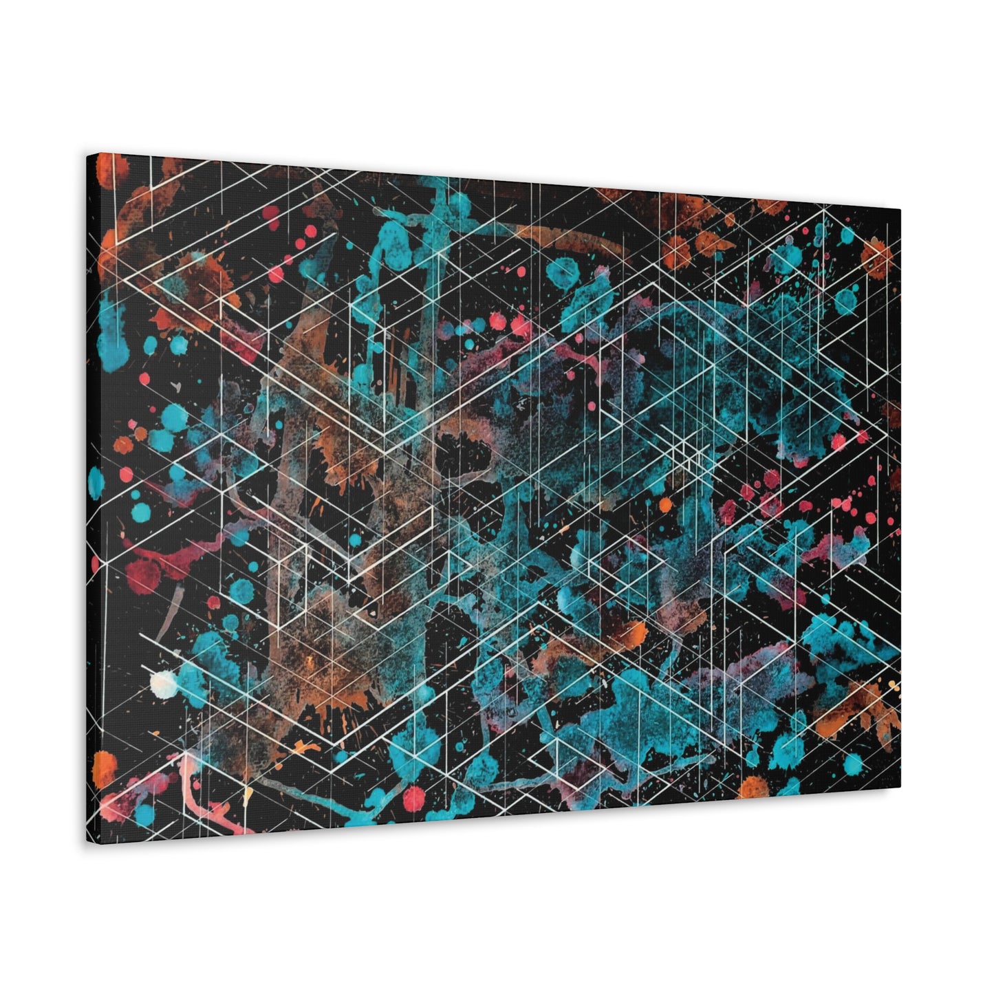 Galaxy Canvas - Dimensional Illusion Wall Art Abstract Water Color Painting