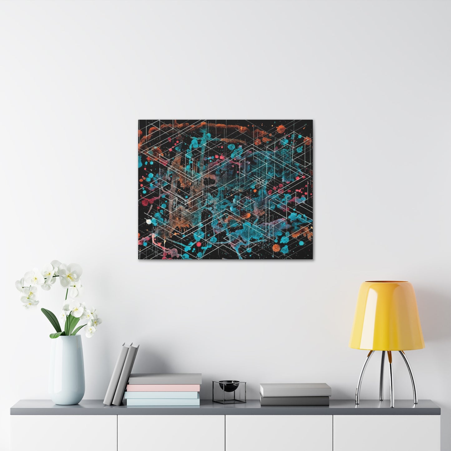 Galaxy Canvas - Dimensional Illusion Wall Art Abstract Water Color Painting