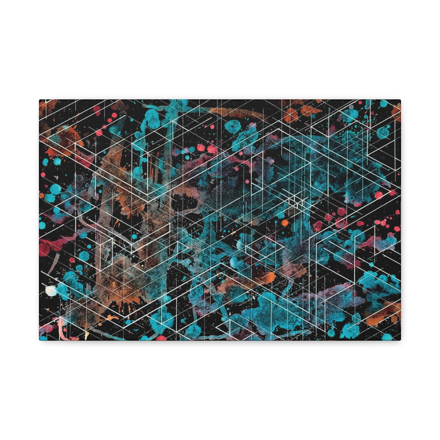 Galaxy Canvas - Dimensional Illusion Wall Art Abstract Water Color Painting