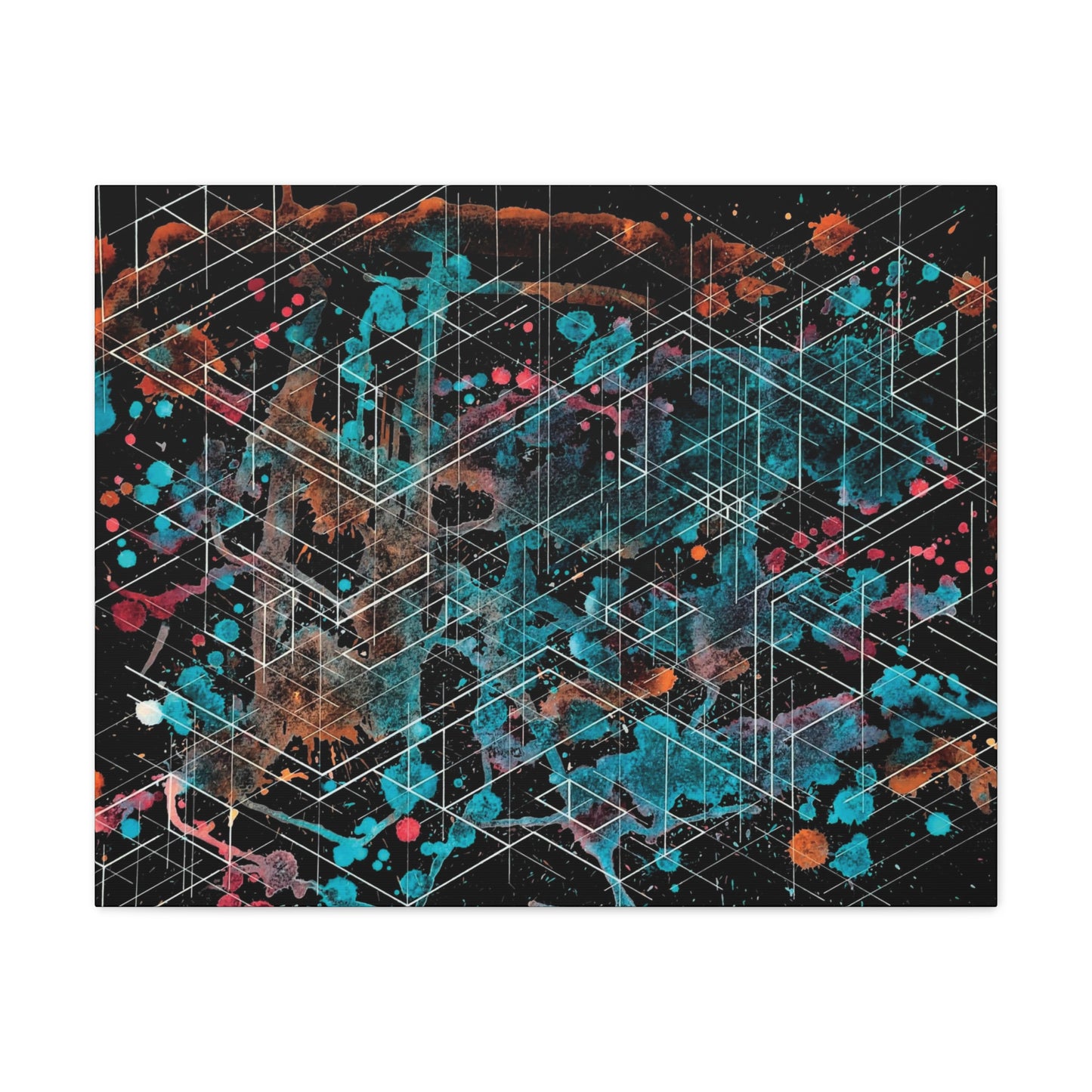Galaxy Canvas - Dimensional Illusion Wall Art Abstract Water Color Painting