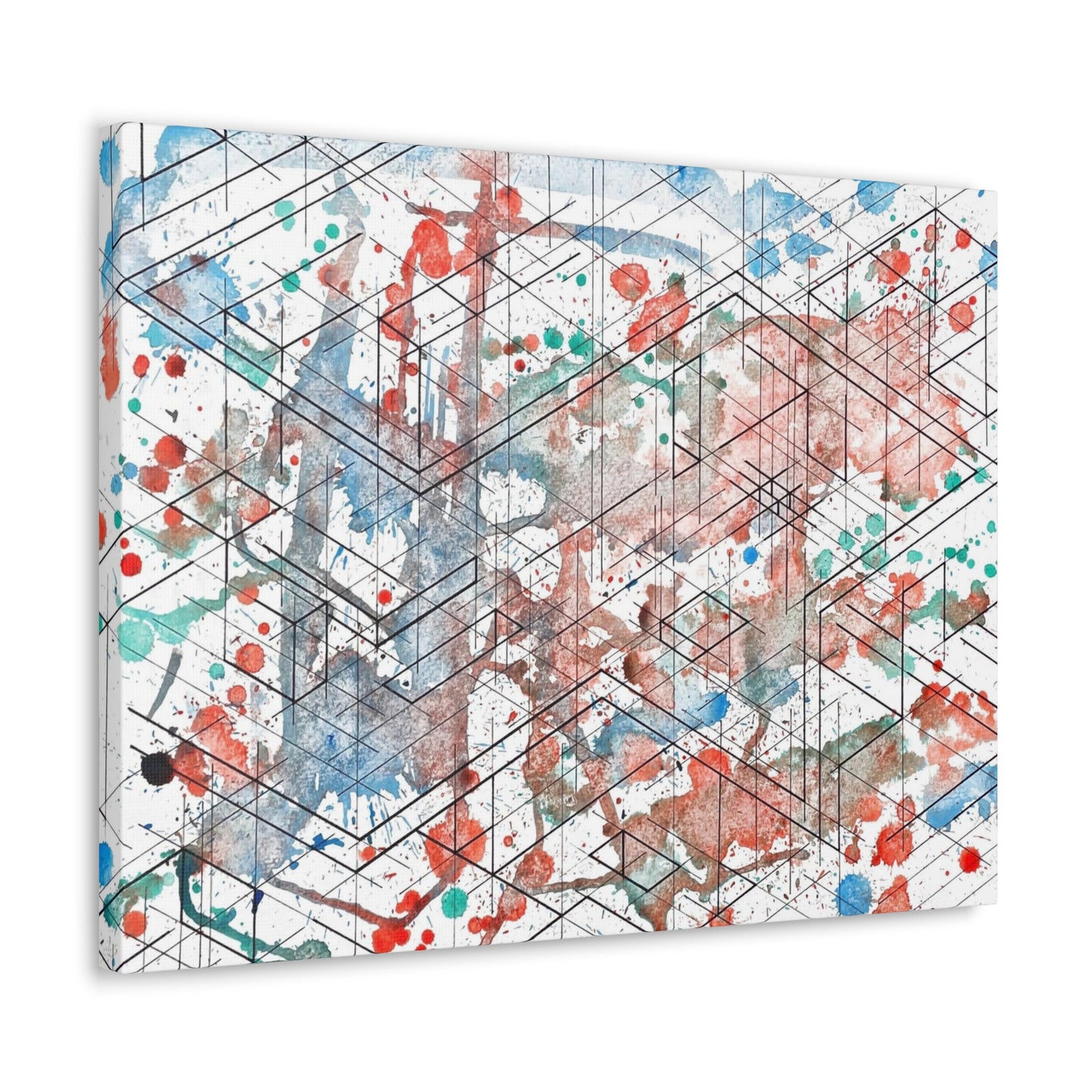 Canvas - Dimensional Illusion Wall Art Abstract Water Color Painting