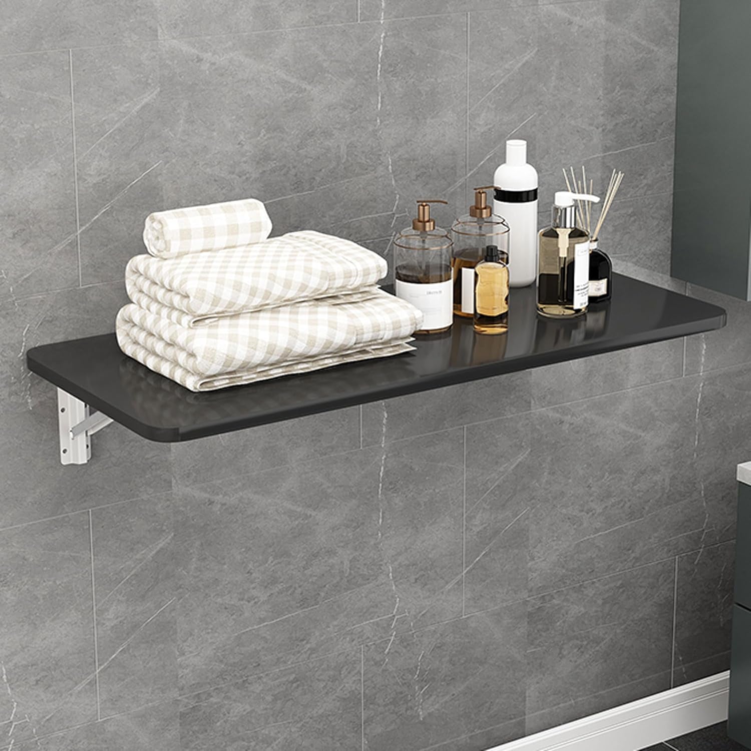Wall-Mounted Folding Table for Laundry Room and Small Spaces