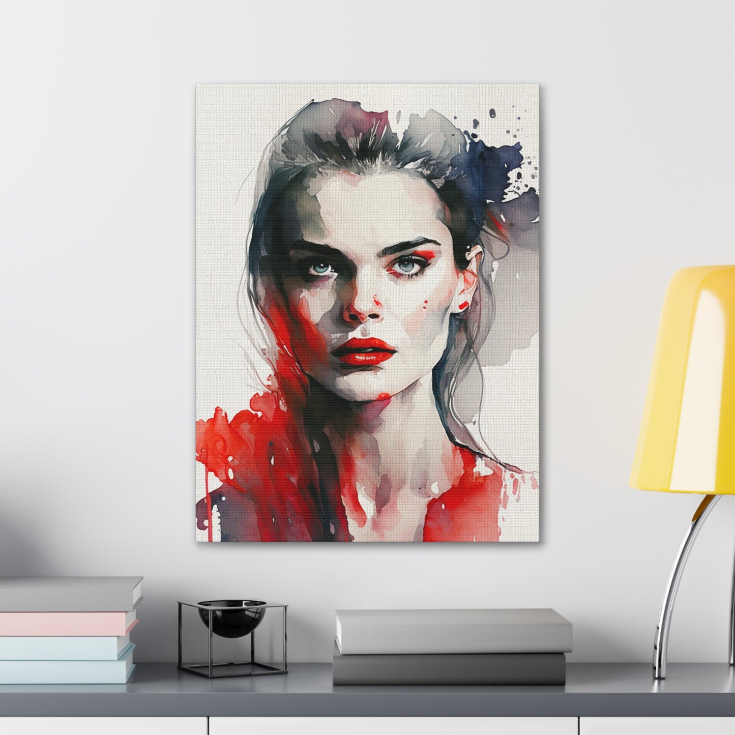 Gen - Canvas Painting / Abstract Painting / Figurative Art / Canvas Gallery Wraps / Black / Red