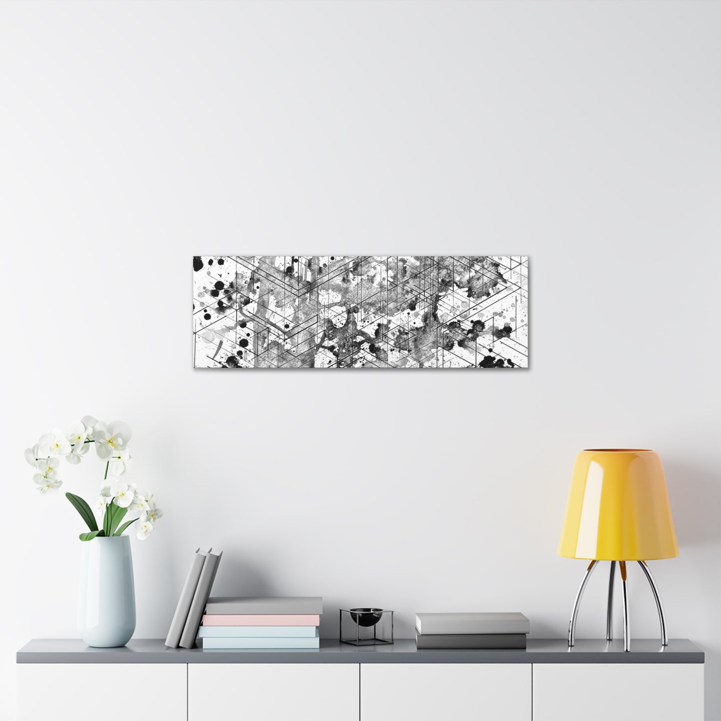 Graysky Canvas - Dimensional Illusion Wall Art Abstract Water Color Painting
