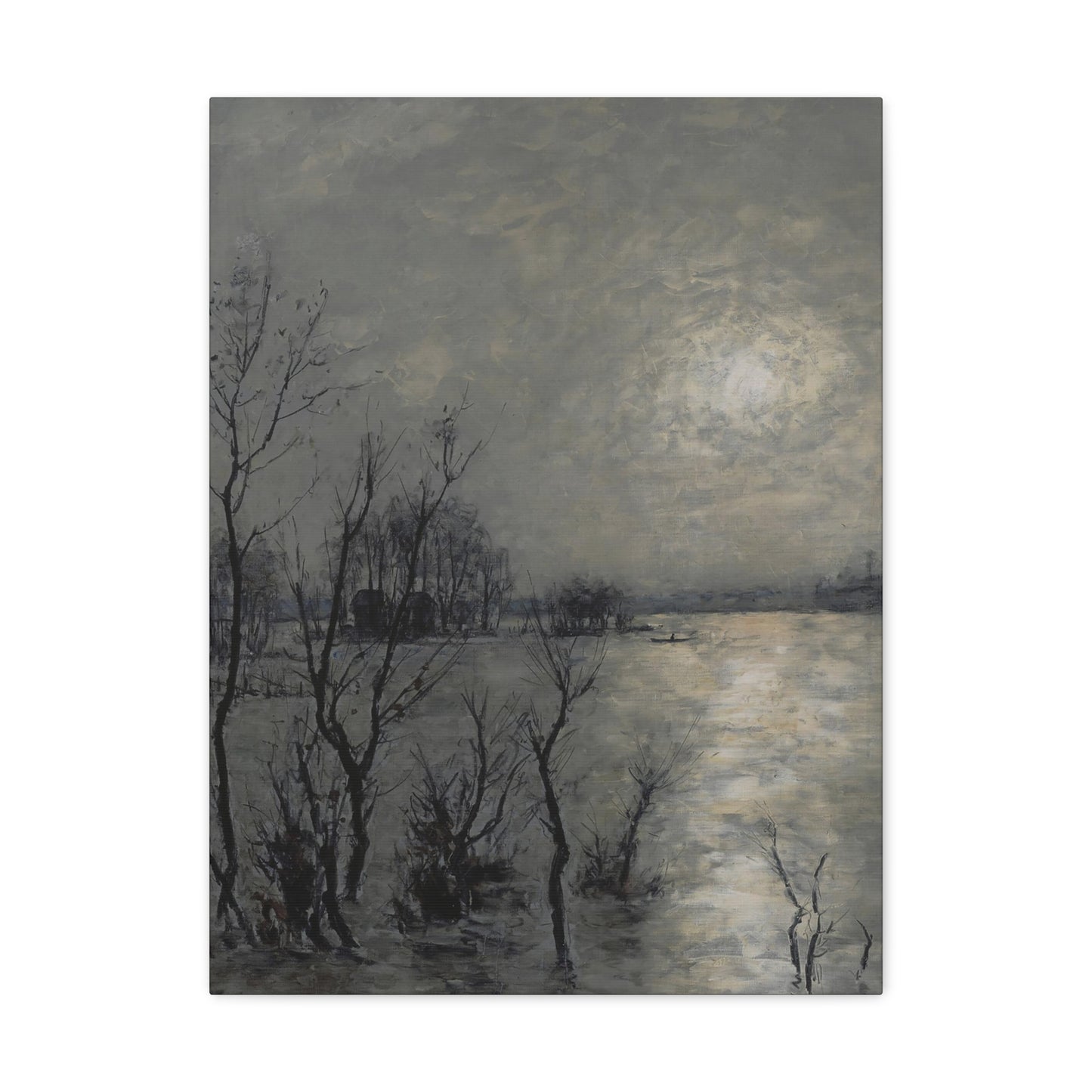 Swampy Dawn - Canvas Painting Wall Art Abstract Painting