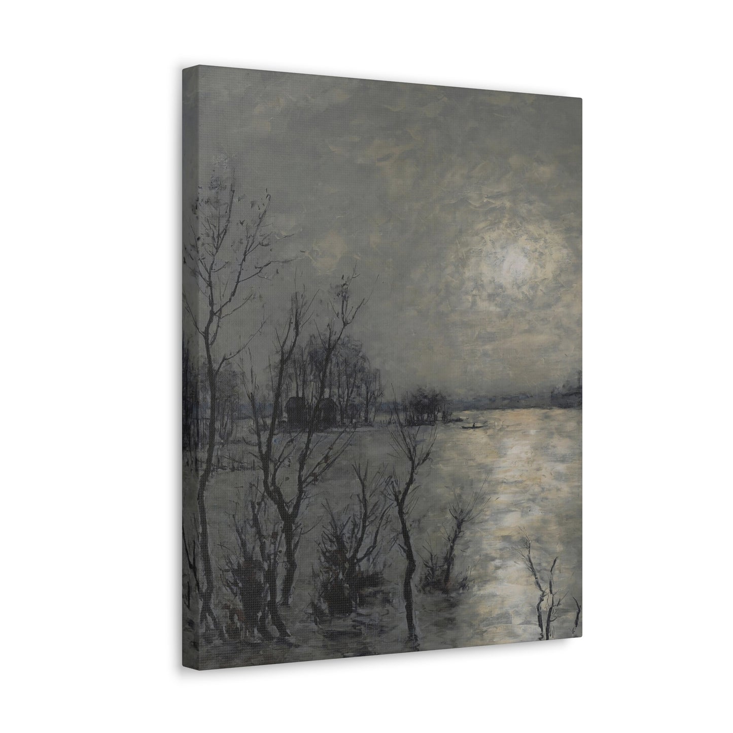 Swampy Dawn - Canvas Painting Wall Art Abstract Painting
