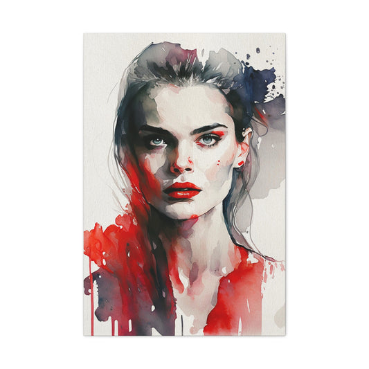 Gen - Canvas Painting / Abstract Painting / Figurative Art / Canvas Gallery Wraps / Black / Red