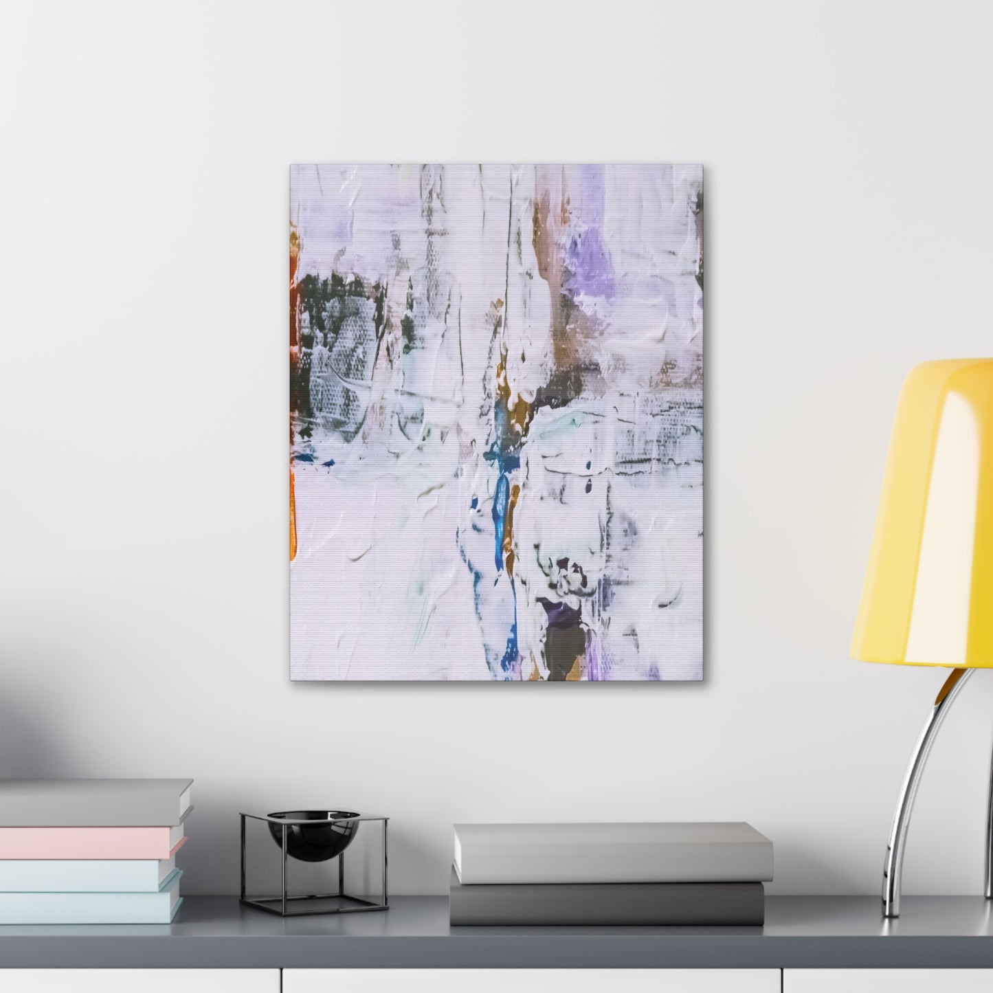 Orange Seer - Polyester Canvas Wall Art Wall Décor Living Room Art Abstract Art