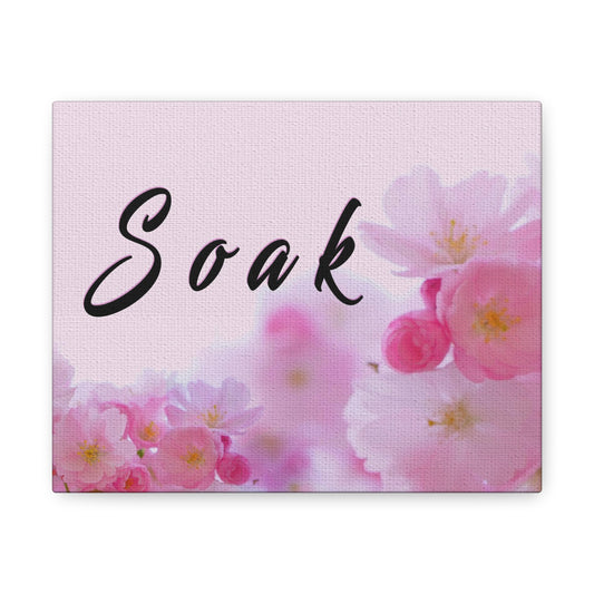 Soak - Canvas Gallery Wraps / Bathroom Art / Décor / Bath Décor