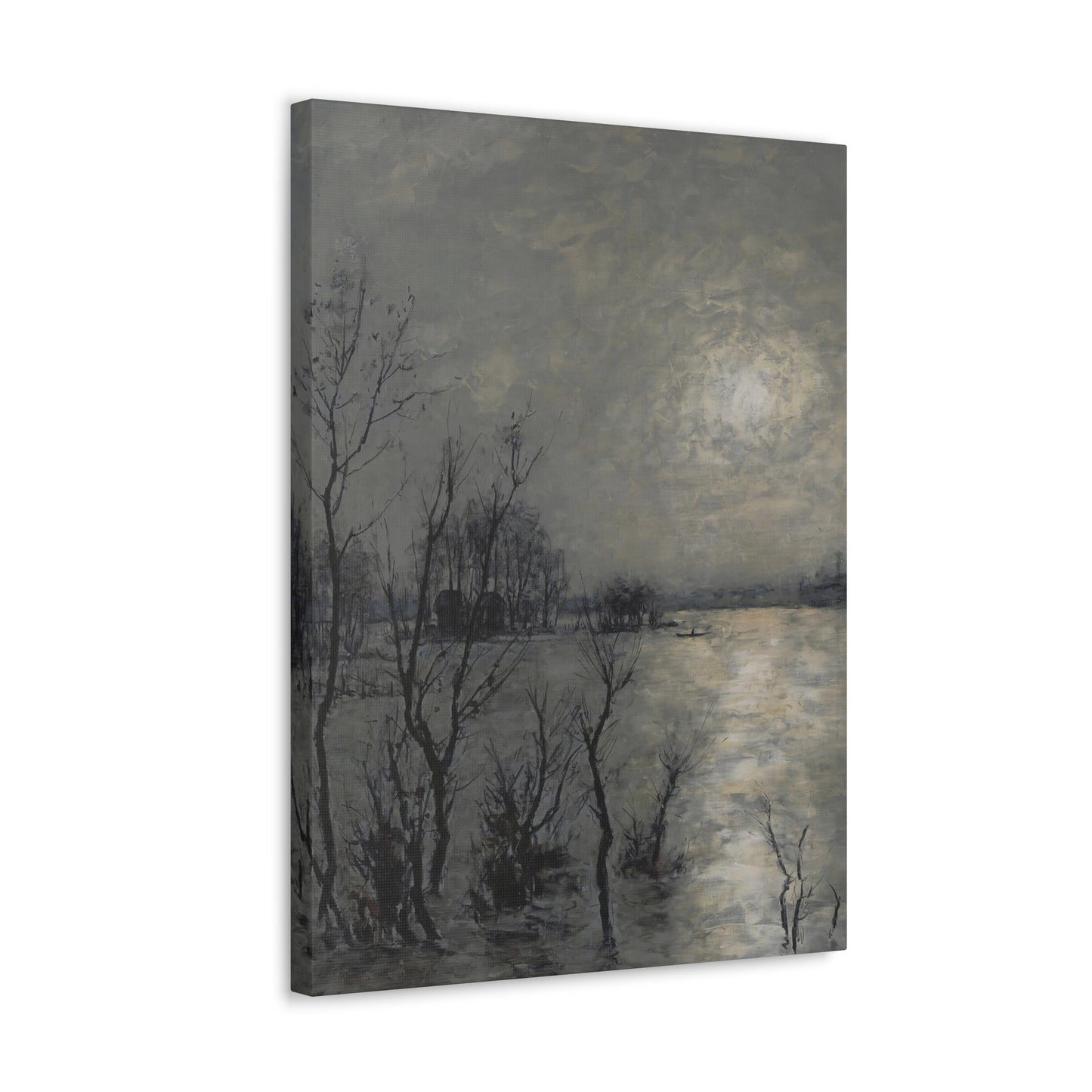 Swampy Dawn - Canvas Painting Wall Art Abstract Painting