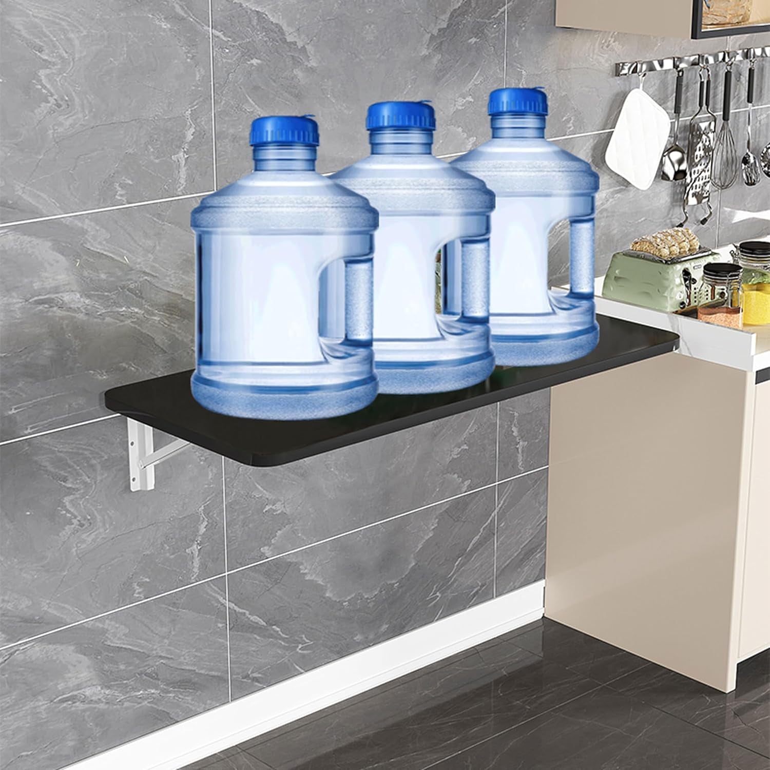 Wall-Mounted Folding Table for Laundry Room and Small Spaces