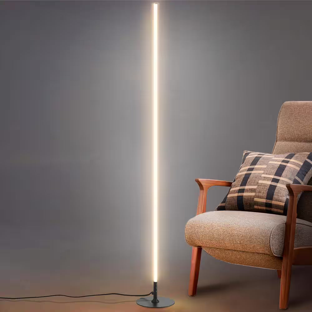 Iris 59.5 In. Black LED Integrated Floor Lamp