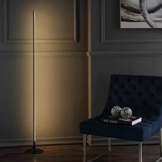 Iris 59.5 In. Black LED Integrated Floor Lamp
