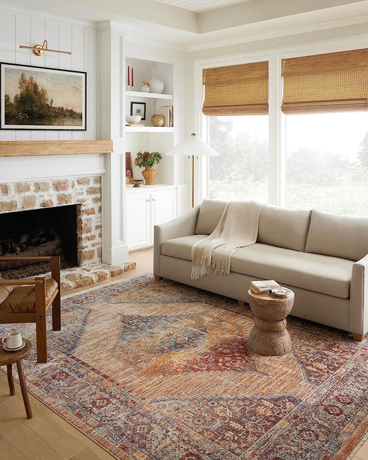 Sorrento Collection SOR-06 Multi/Sunset 3'-11" X 5'-7" Accent Rug